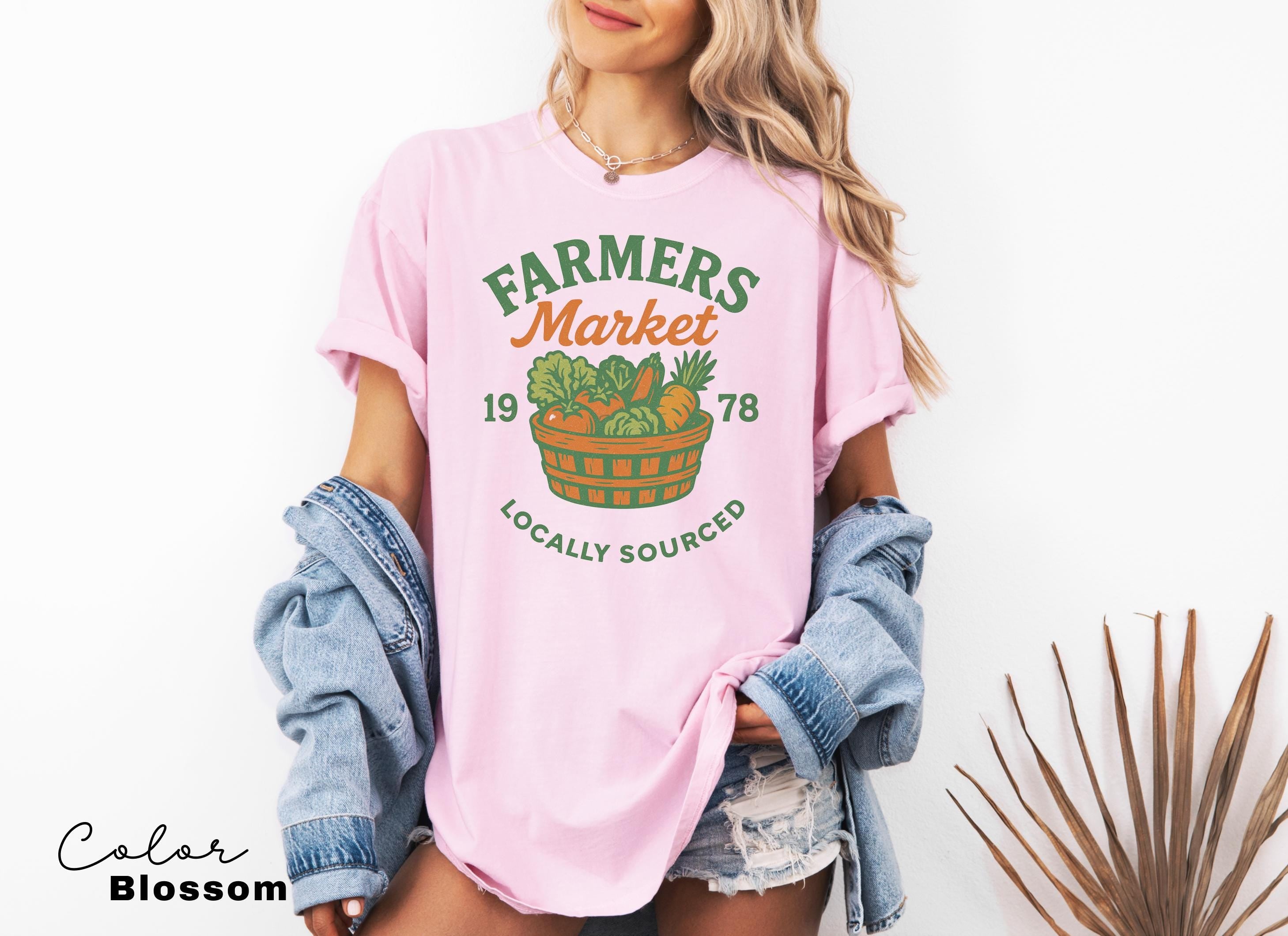 Farmers Market Shirt, Fruit Shirt, Tomato Girl Summer, Cottagecore Shirt, Support Local Shirt, Trendy Comfort Colors, Fresh and Local Shirt