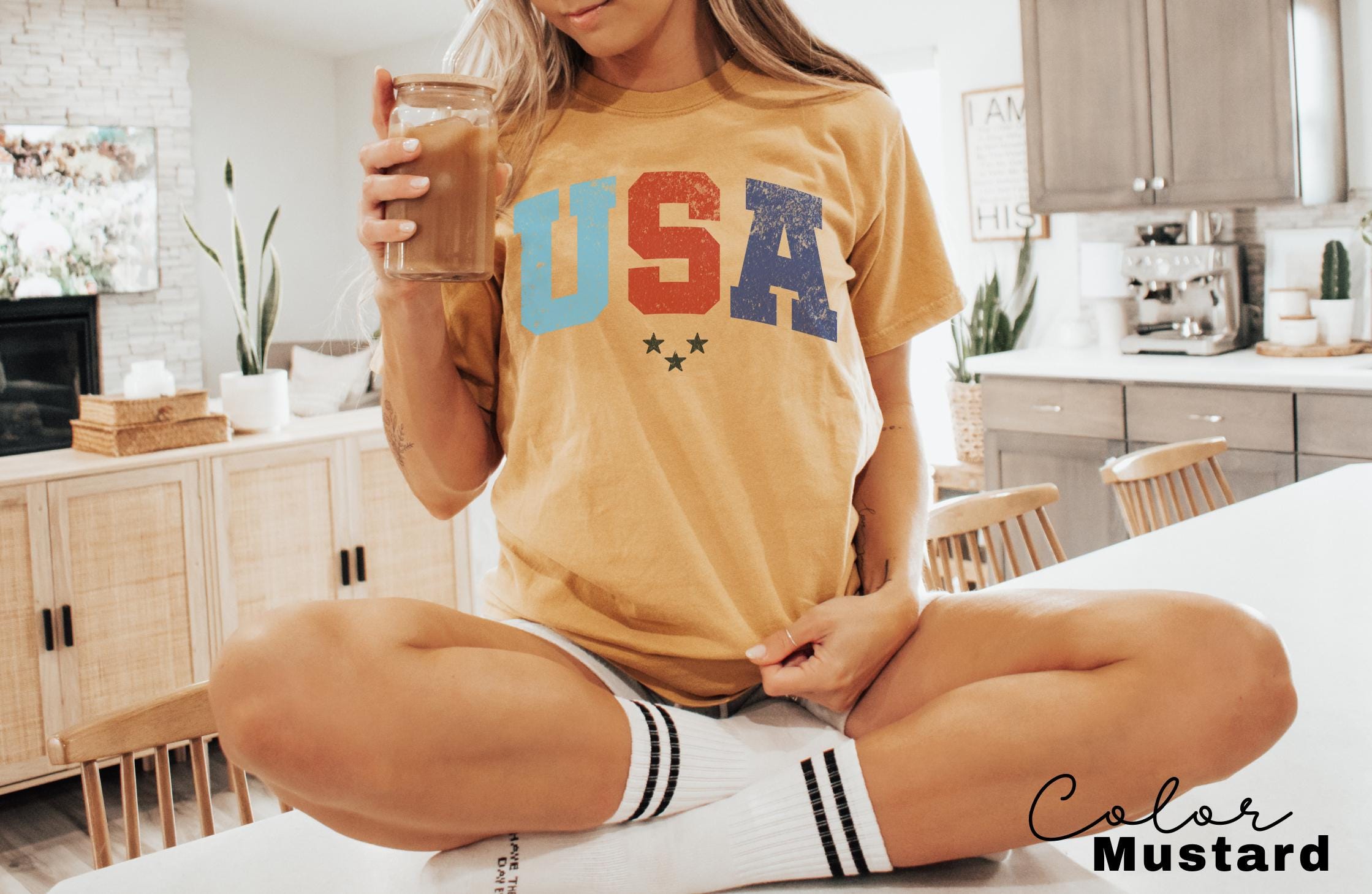 Womens USA Shirt, 4th Of July Shirt, Independence Day Shirt, Fourth Of July Tee, Memorial Day Shirt, Patriotic Shirt, Retro Patriotic Shirt,