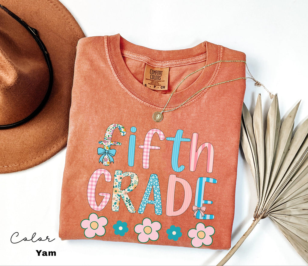 Fifth Grade Teacher T-shirt, Comfort Colors 5th Grade Teacher Shirt, Fifth Grade Teacher, 5th Grade Teacher Shirt, Back to School Shirt,