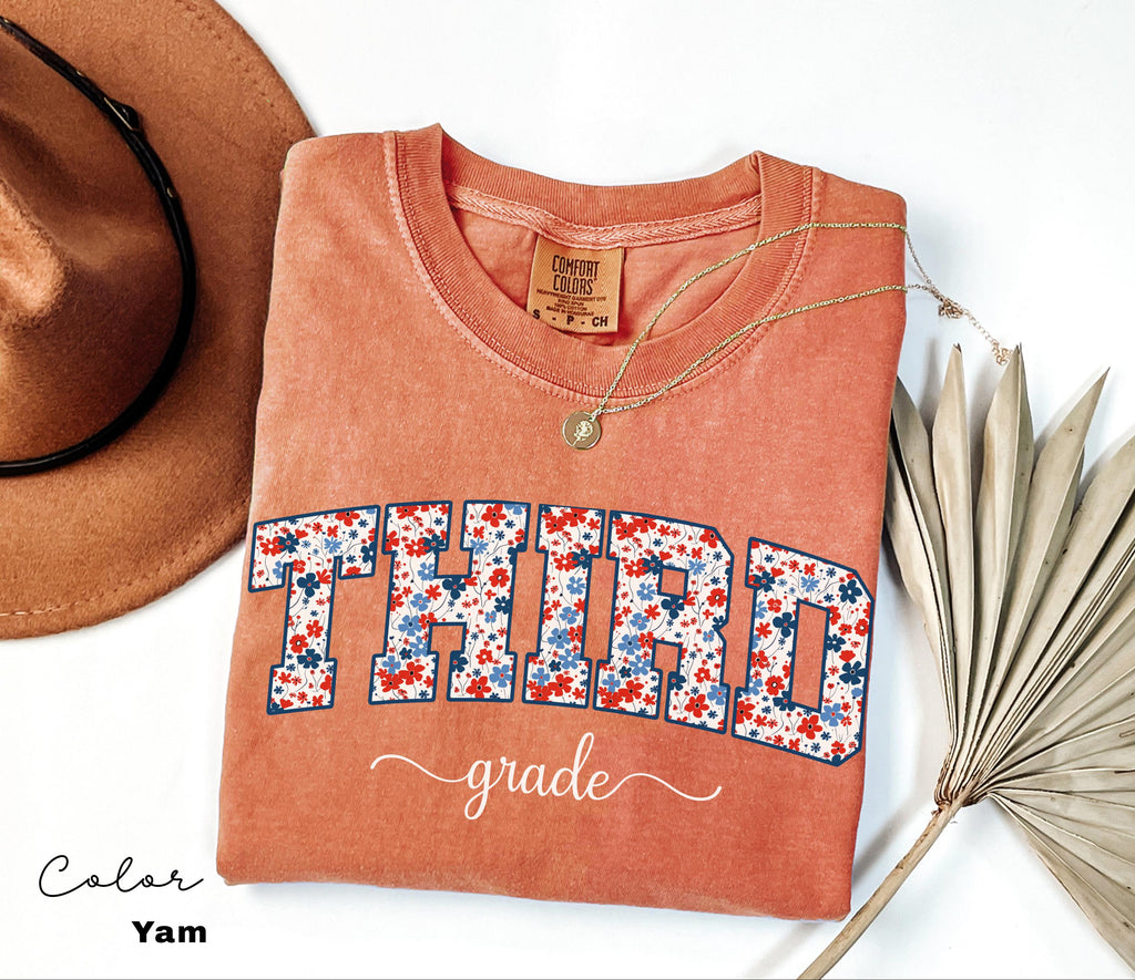 Comfort Colors Third Grade Teacher Shirt, Coquette Bow 3rd Grade Teacher Shirt, Third Grade Teacher Tshirt, Elementary Teacher Crew Group