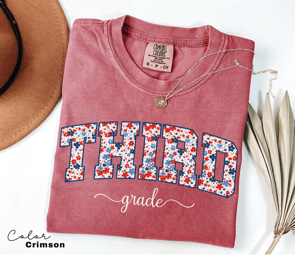 Comfort Colors Third Grade Teacher Shirt, Coquette Bow 3rd Grade Teacher Shirt, Third Grade Teacher Tshirt, Elementary Teacher Crew Group