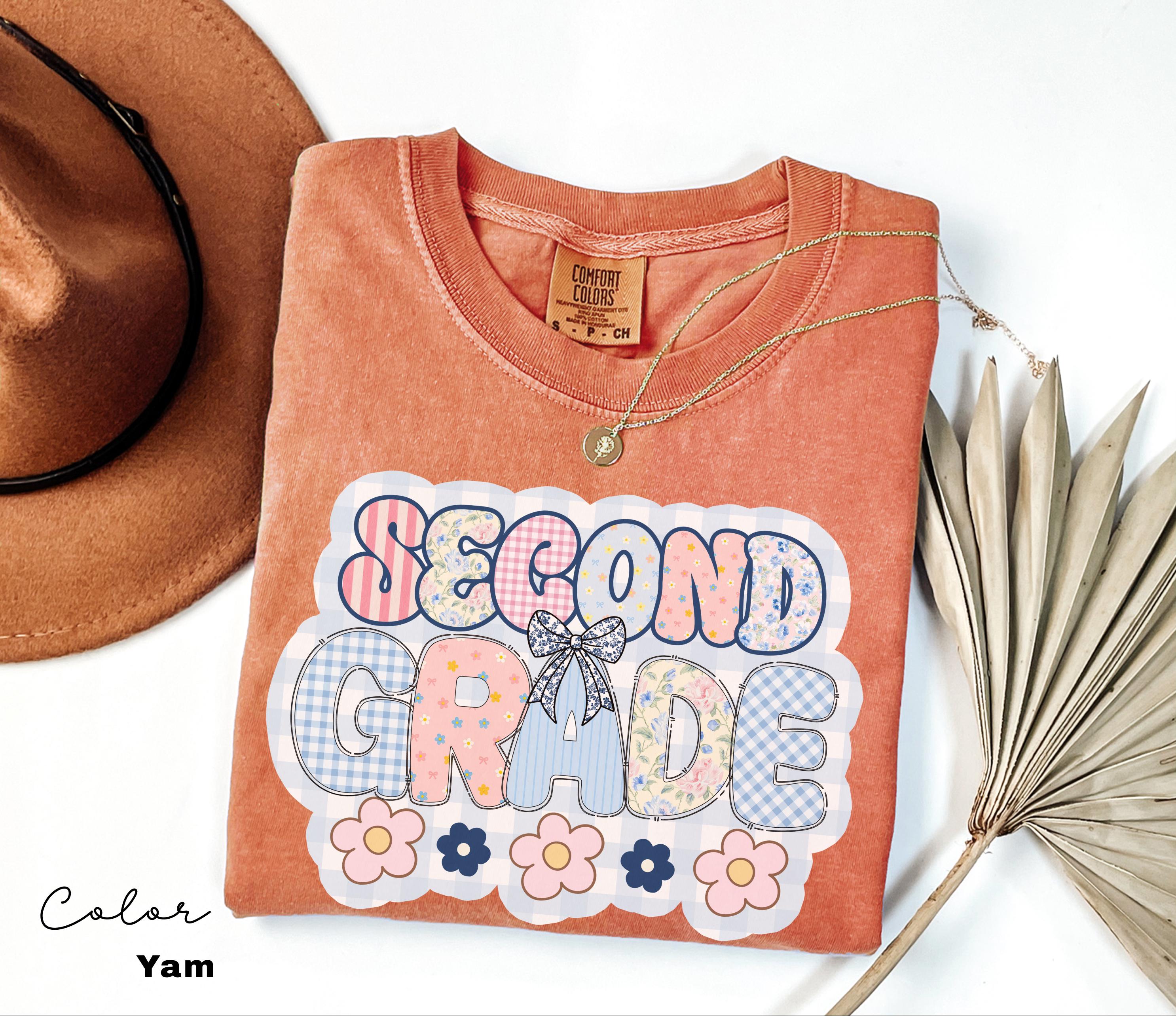 Comfort Colors Second Grade Teacher Shirt, Coquette Bow 2nd Grade Teacher Shirt, Second Grade Teacher Tshirt, Elementary Teacher Shirts