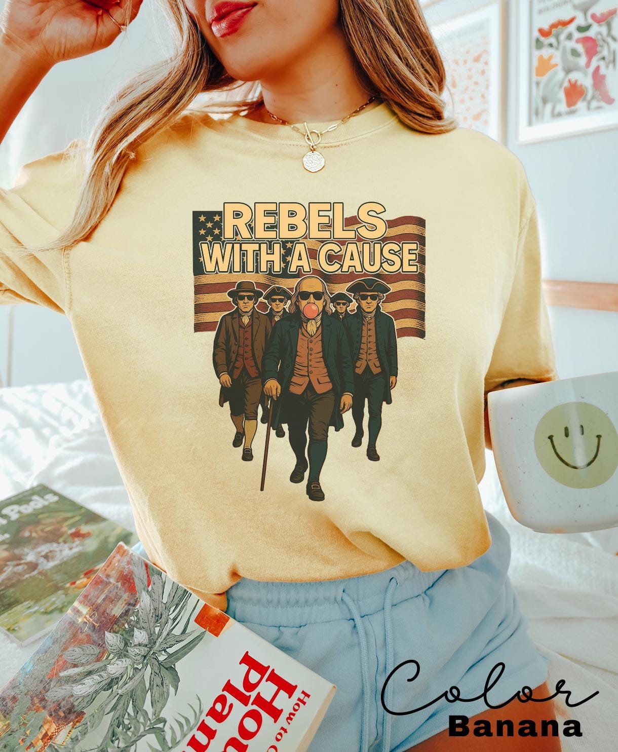 Rebels with a Cause Patriotic Shirt, 4th of July Shirt, Funny History Teacher Shirt, History Lover Shirt Gift, USA Patriotic Shirt, Retro