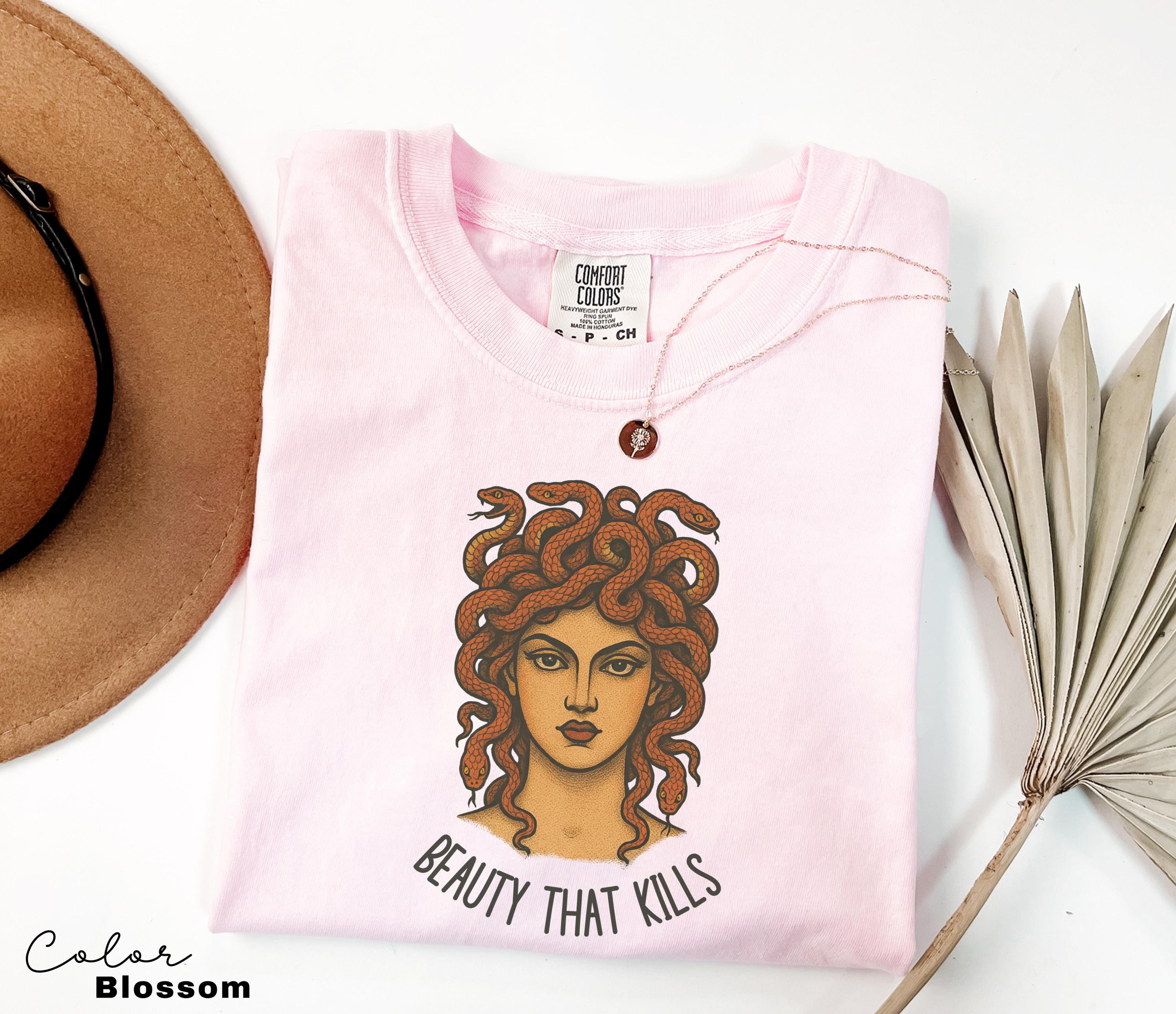 Retro Medusa Funny Shirt, Beauty That Kills, Sarcastic Shirt, Feminist Shirt, Women's Empowerment Shirt, Comfort Colors, Feminism Tee