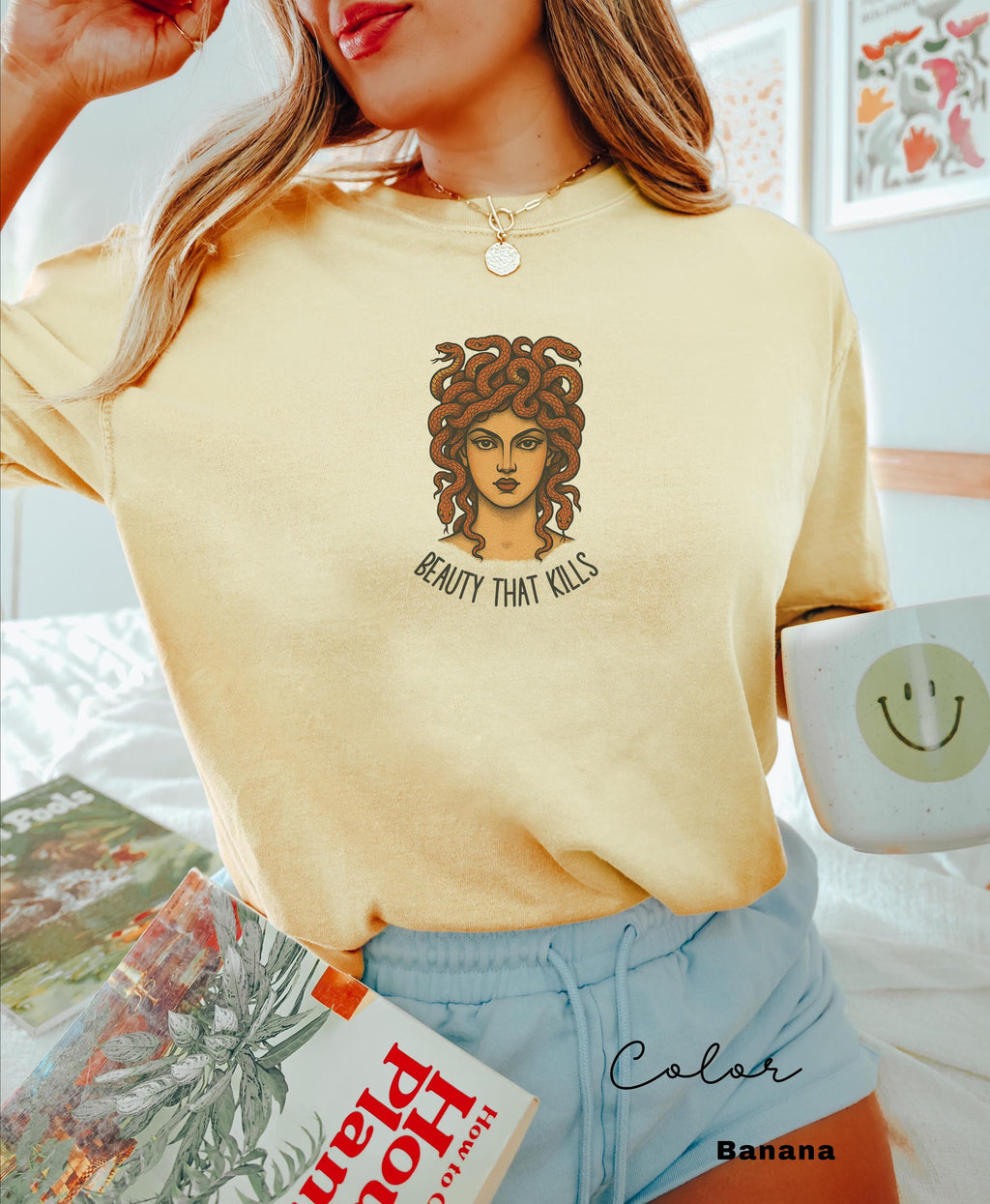 Retro Medusa Funny Shirt, Beauty That Kills, Sarcastic Shirt, Feminist Shirt, Women's Empowerment Shirt, Comfort Colors, Feminism Tee