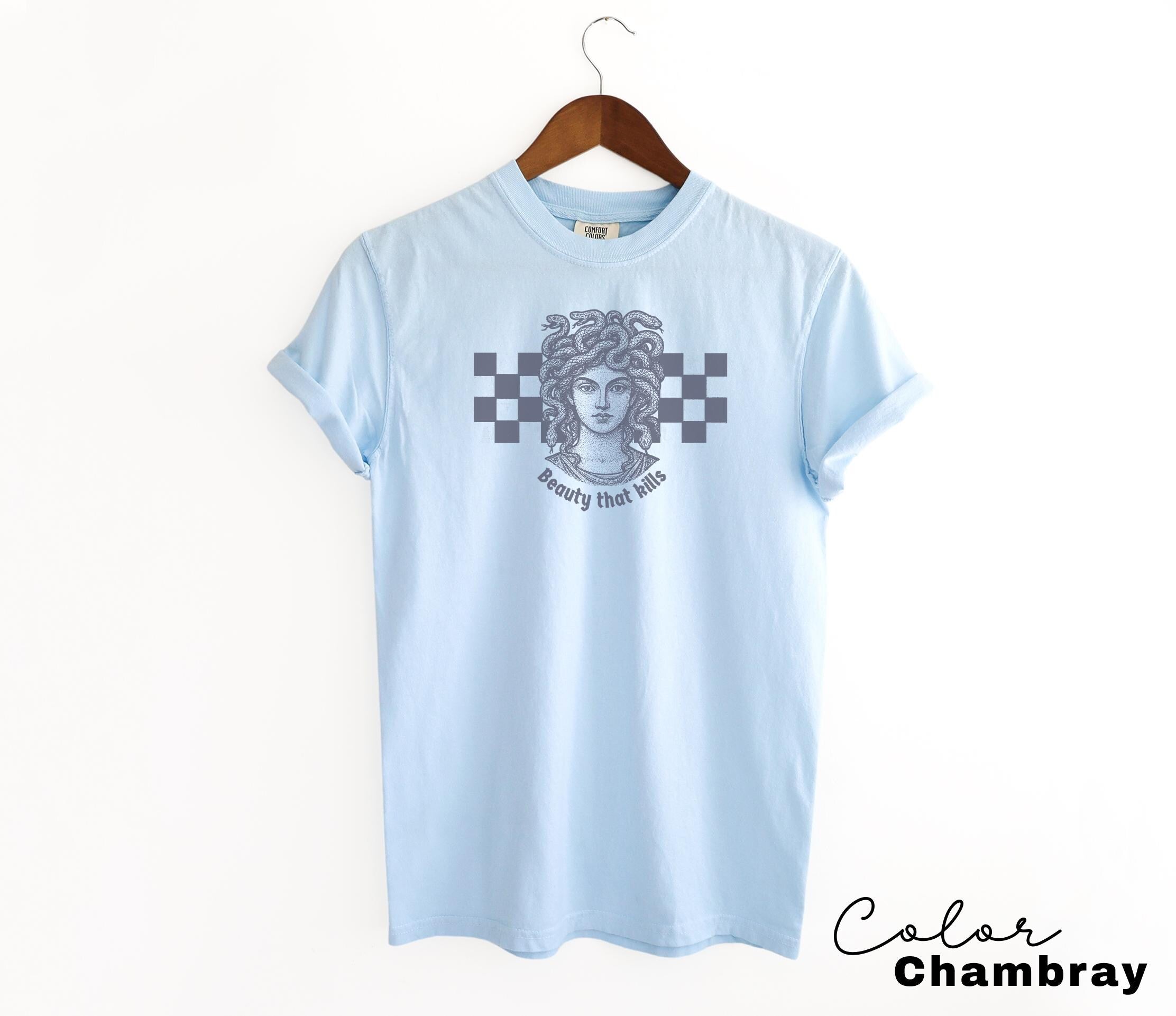 Retro Medusa Funny Shirt, Beauty That Kills, Sarcastic Shirt, Feminist Shirt, Women's Empowerment Shirt, Comfort Colors, Feminism Tee