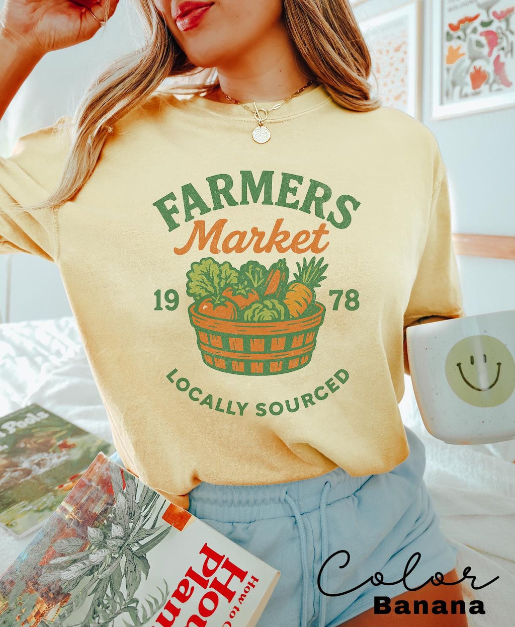Farmers Market Shirt, Fruit Shirt, Tomato Girl Summer, Cottagecore Shirt, Support Local Shirt, Trendy Comfort Colors, Fresh and Local Shirt