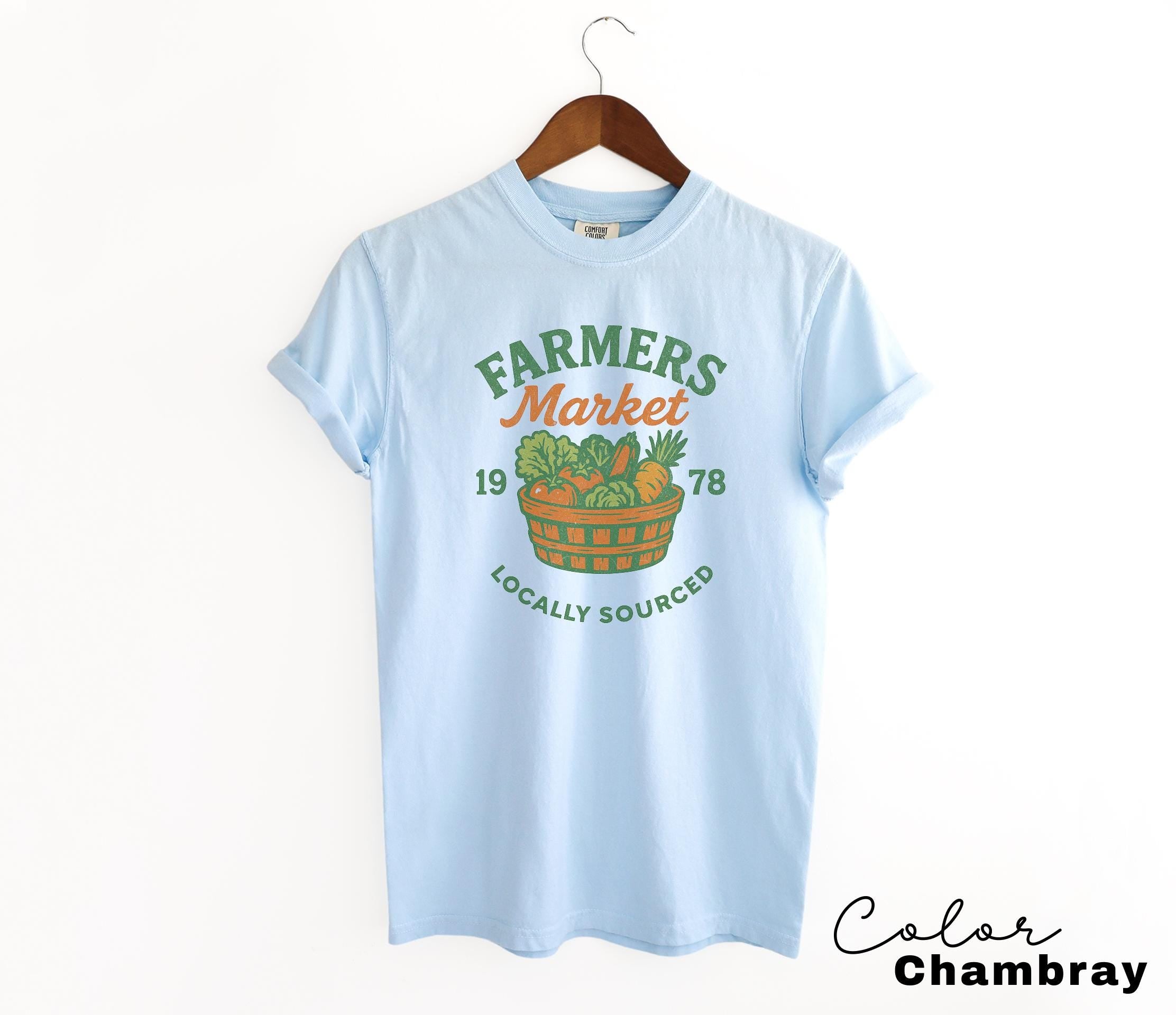 Farmers Market Shirt, Fruit Shirt, Tomato Girl Summer, Cottagecore Shirt, Support Local Shirt, Trendy Comfort Colors, Fresh and Local Shirt