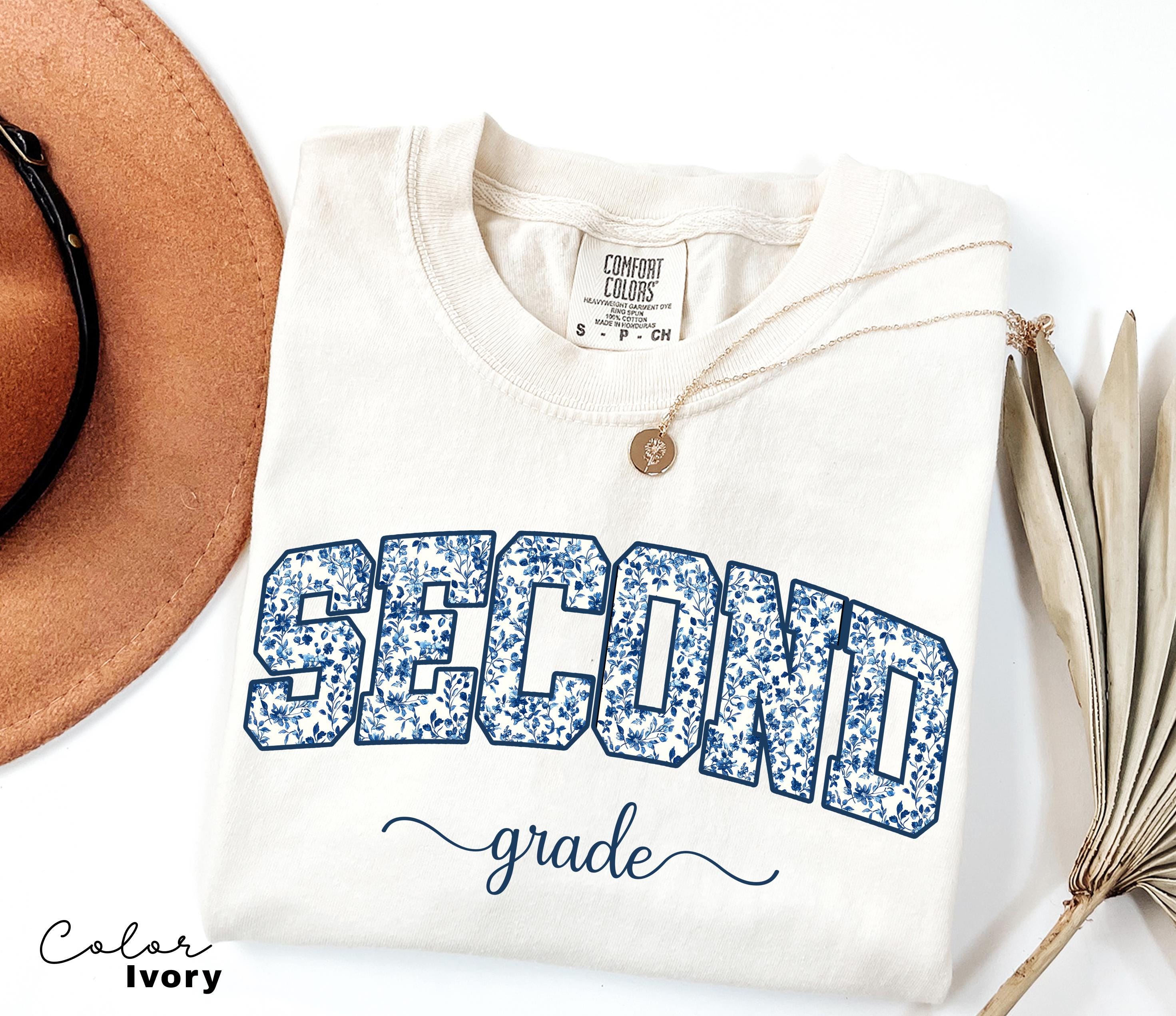 Comfort Colors Second Grade Teacher Shirt, Floral Teacher Shirt, Second Grade Teacher Team, 2nd Grade Teacher Shirt, First Grade Crew Squad
