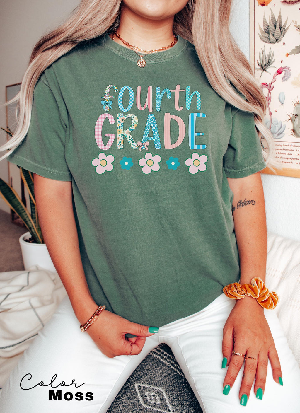 Comfort Colors Fourth Grade Teacher Shirt, Coquette 4th Grade TShirt, Fourth Grade Teacher Appreciation Gift, Elementary School Shirt