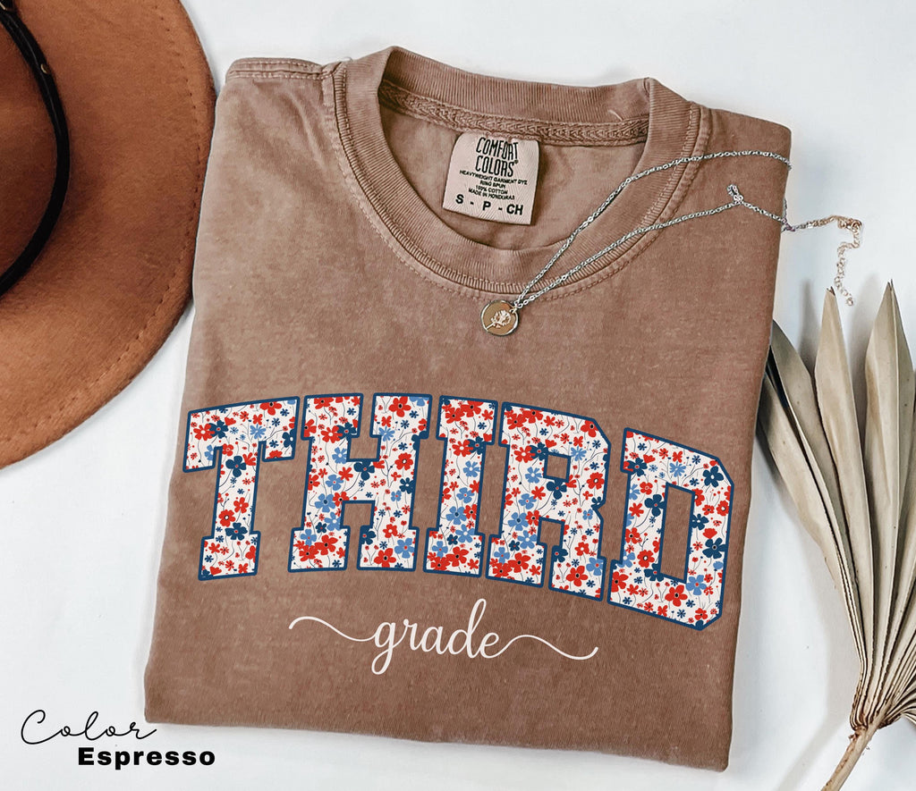 Comfort Colors Third Grade Teacher Shirt, Coquette Bow 3rd Grade Teacher Shirt, Third Grade Teacher Tshirt, Elementary Teacher Crew Group