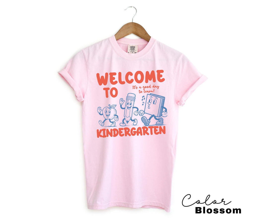 Comfort Colors Kindergarten Teacher Shirt, Kindergarten TShirt, Elementary School, Teaching Tee, First Day Of Kindergarten, Teacher Team,