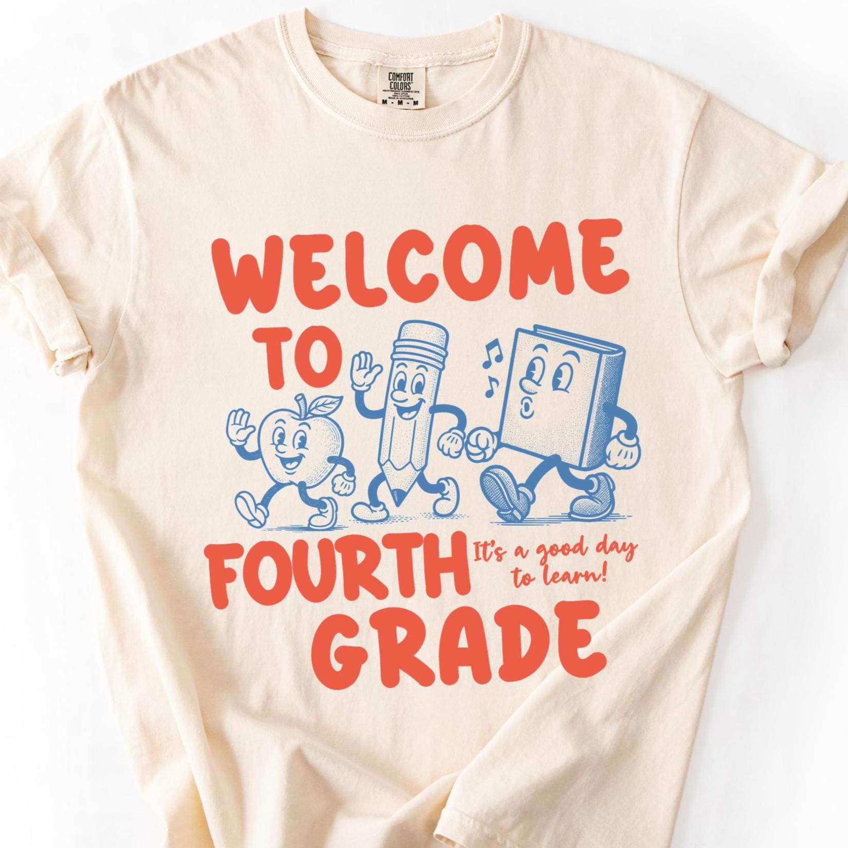 Comfort Colors Rero Fourth Grade Teacher Shirt, Its a Good Day to Learn, 4th Grade TShirt, Fourth Grade Teacher Appreciation,