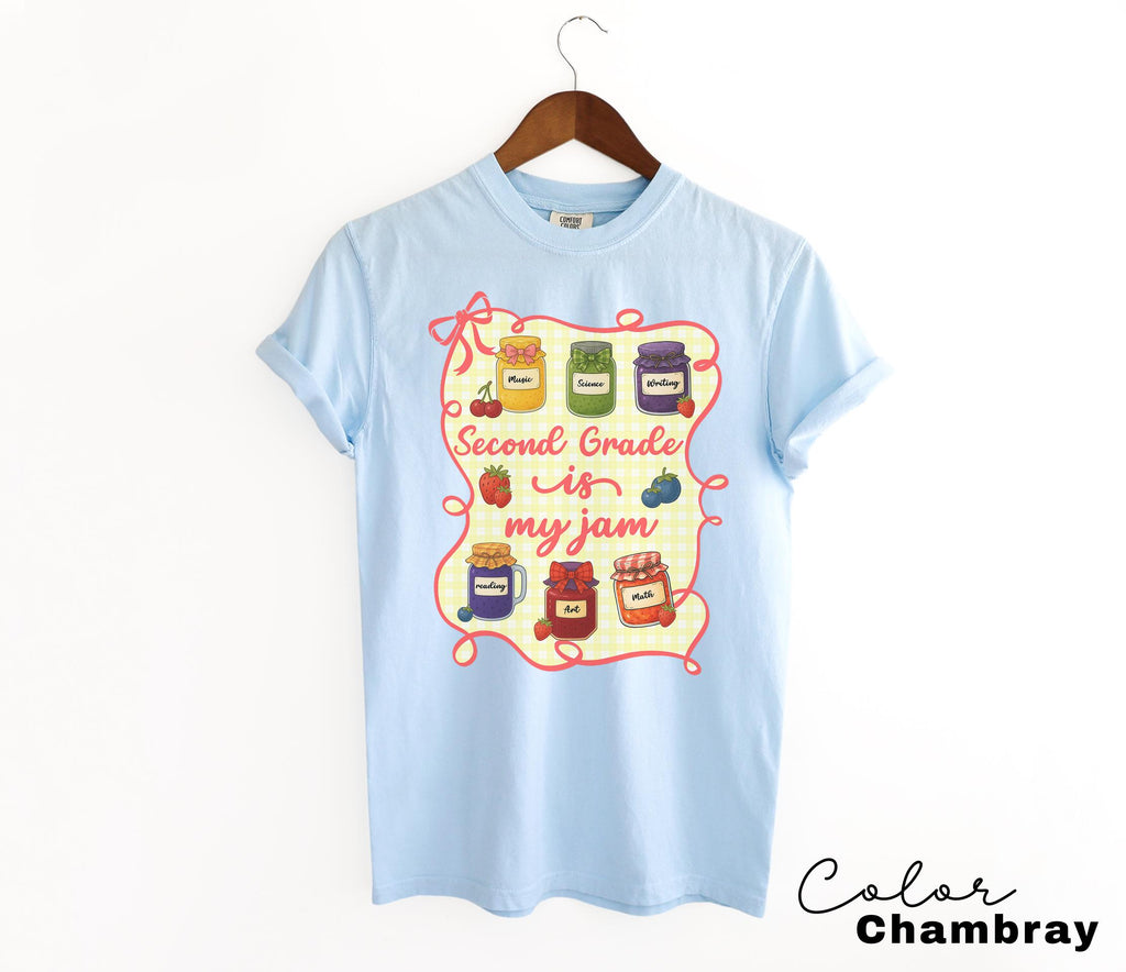 Comfort Colors Second Grade Teacher Shirt, Second Grade is My Jam, 2nd Grade Teacher, Second Grade Teacher Appreciation, 2nd Grade Team,