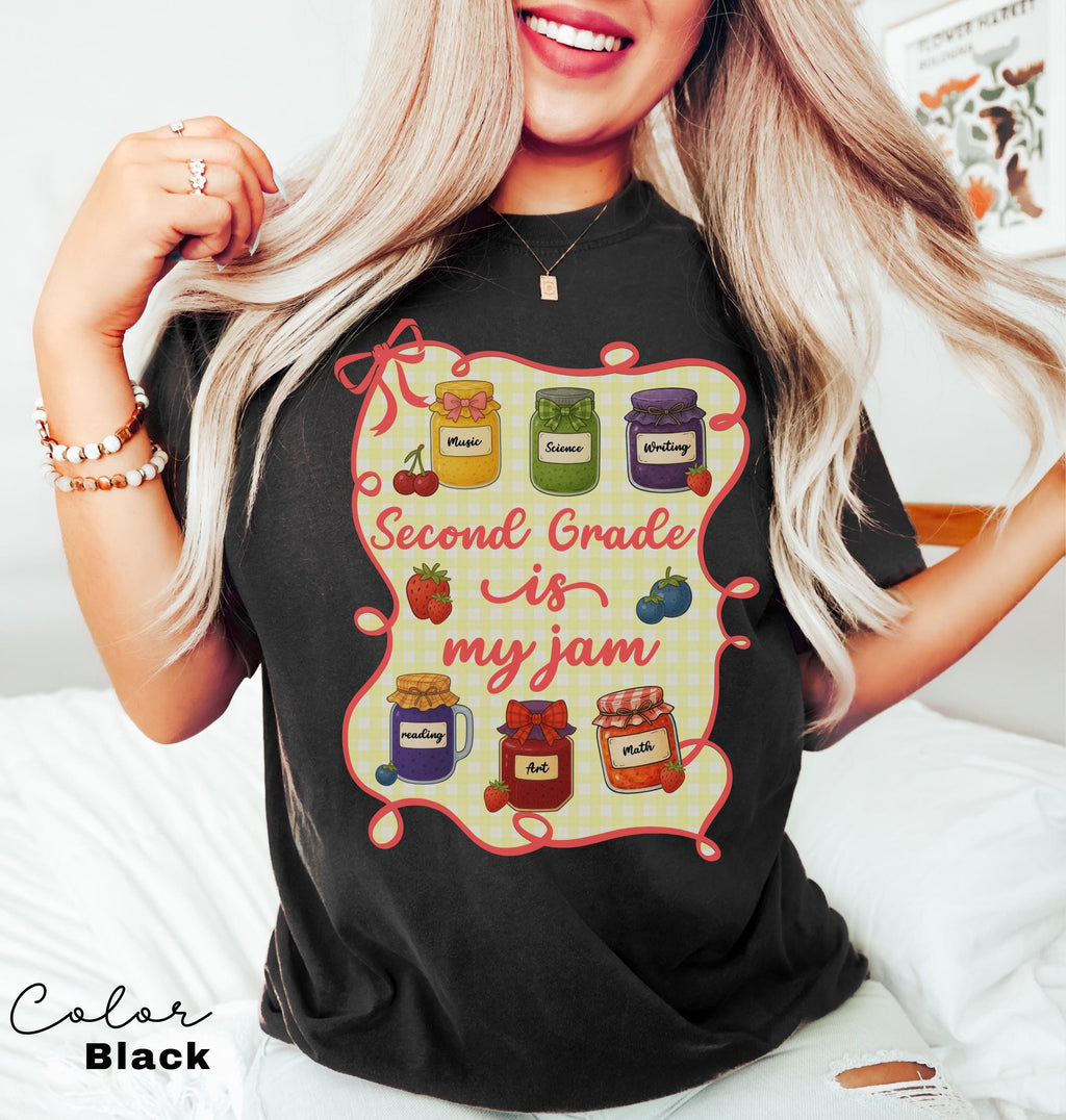 Comfort Colors Second Grade Teacher Shirt, Second Grade is My Jam, 2nd Grade Teacher, Second Grade Teacher Appreciation, 2nd Grade Team,