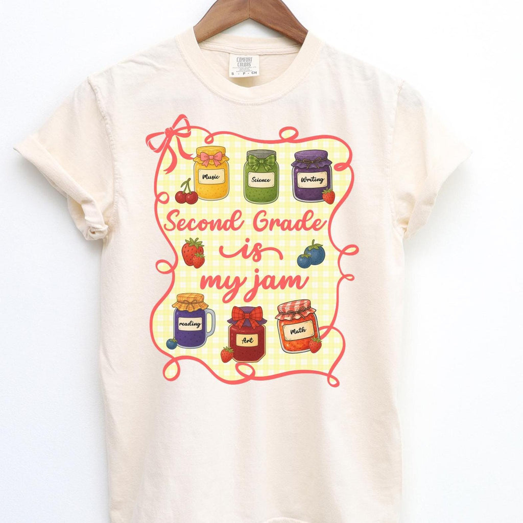 Comfort Colors Second Grade Teacher Shirt, Second Grade is My Jam, 2nd Grade Teacher, Second Grade Teacher Appreciation, 2nd Grade Team,