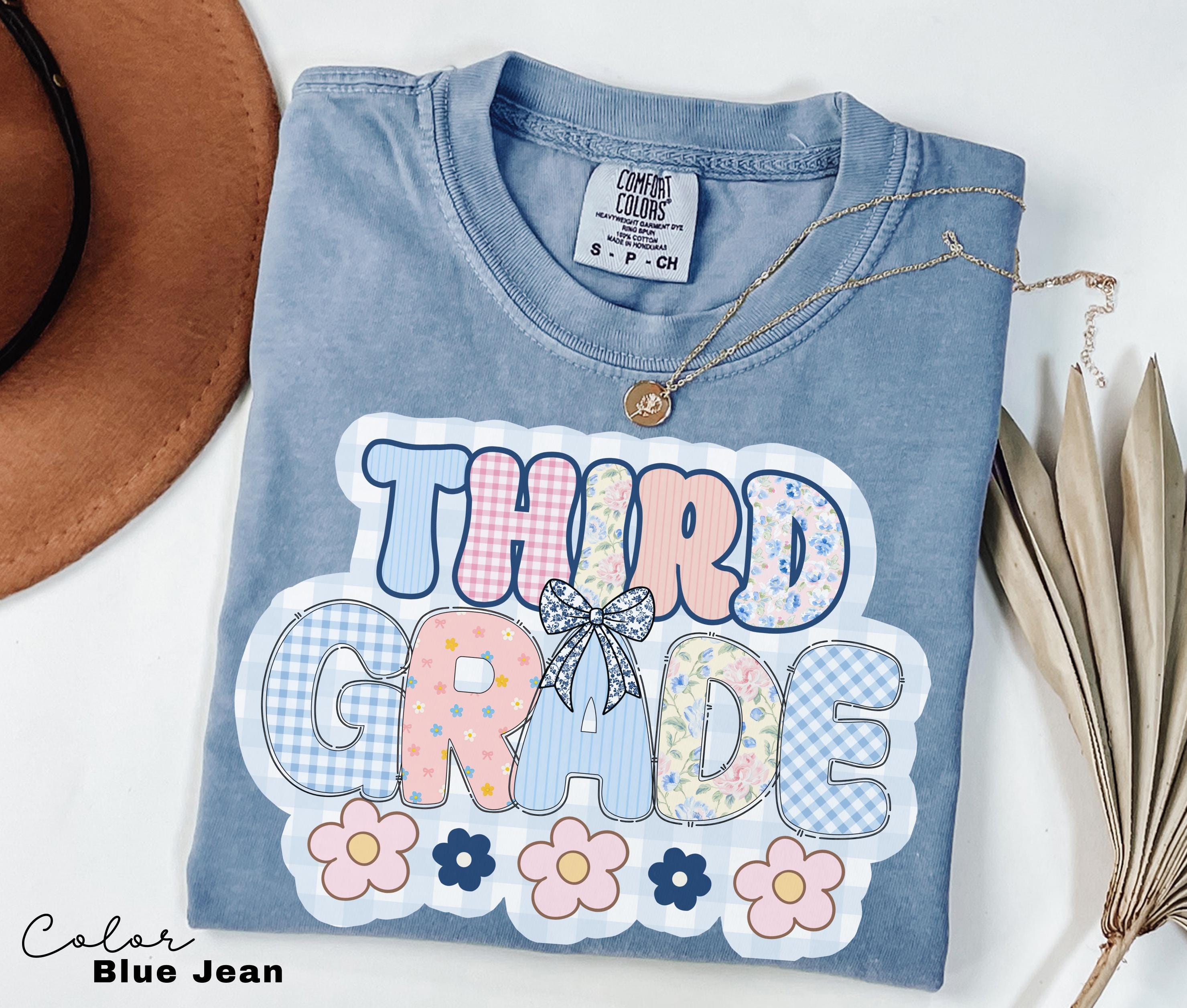 Comfort Colors Third Grade Teacher Shirt, Coquette Bow 3rd Grade Teacher Shirt, Third Grade Teacher Tshirt, Elementary Teacher Crew Group