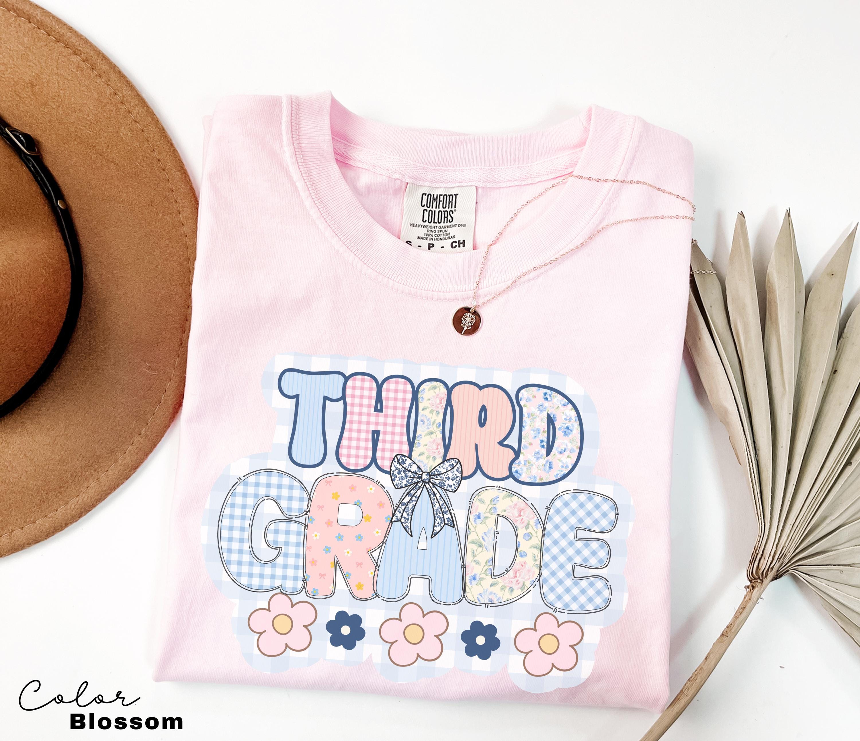 Comfort Colors Third Grade Teacher Shirt, Coquette Bow 3rd Grade Teacher Shirt, Third Grade Teacher Tshirt, Elementary Teacher Crew Group