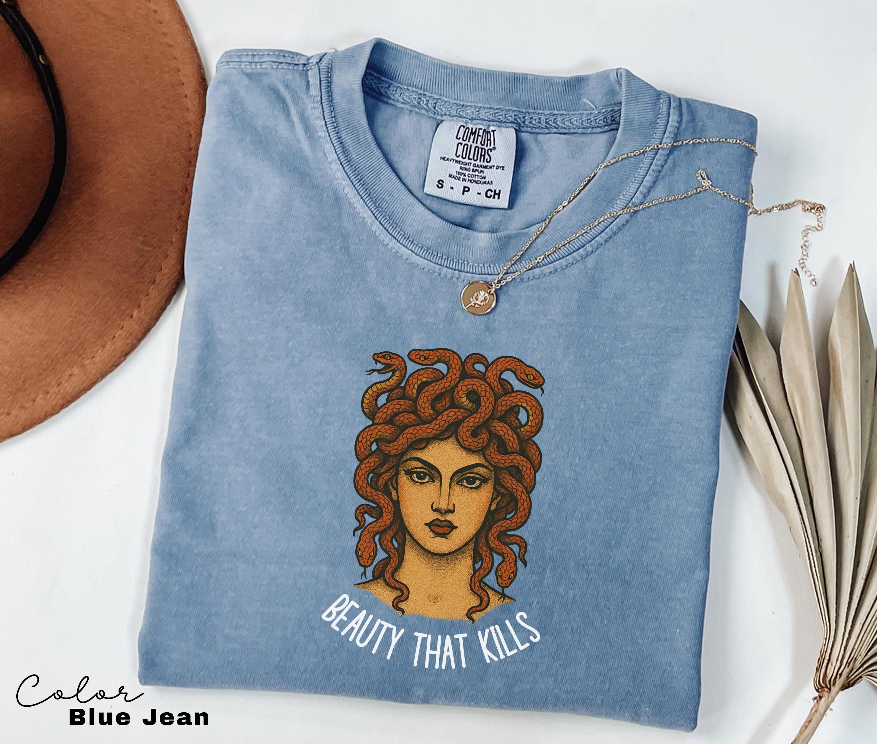 Retro Medusa Funny Shirt, Beauty That Kills, Sarcastic Shirt, Feminist Shirt, Women's Empowerment Shirt, Comfort Colors, Feminism Tee