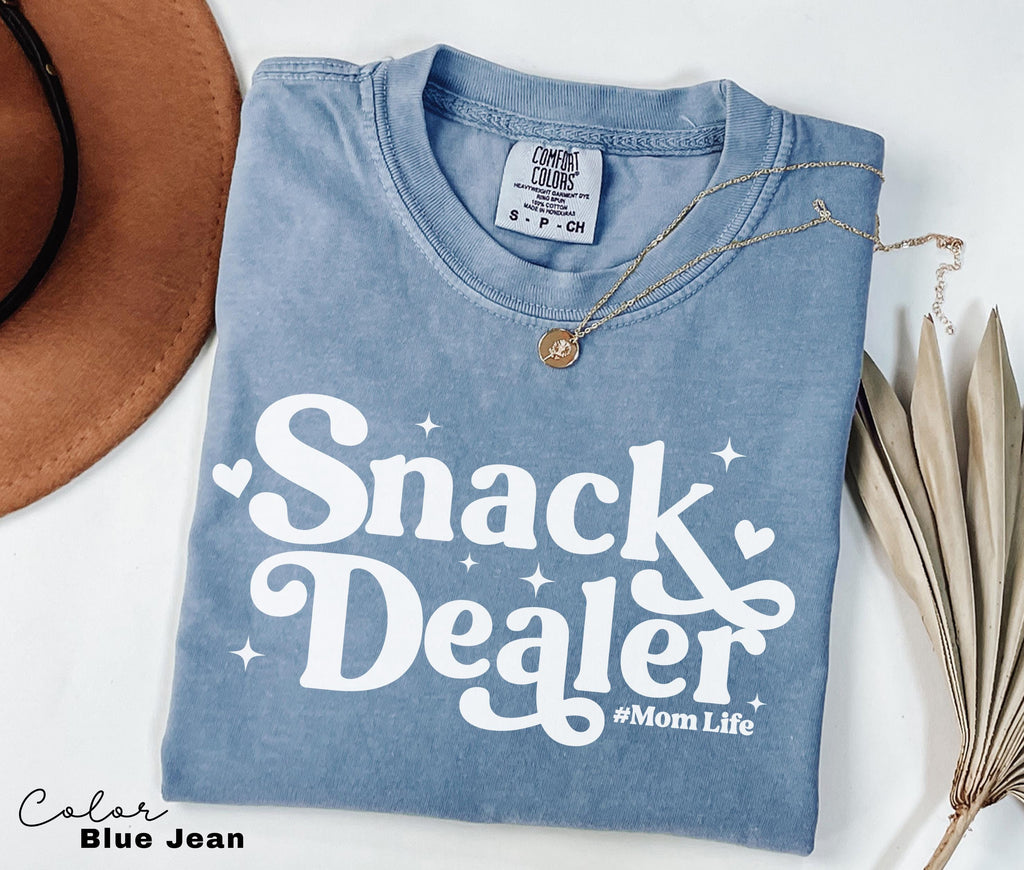 Snack Dealer Funny Mom Shirt, Trendy Mama T Shirt, Mom Life Tee, Oversized Graphic Mom T-shirt, Mom Life T Shirt, Cool Mom, Comfort Colors
