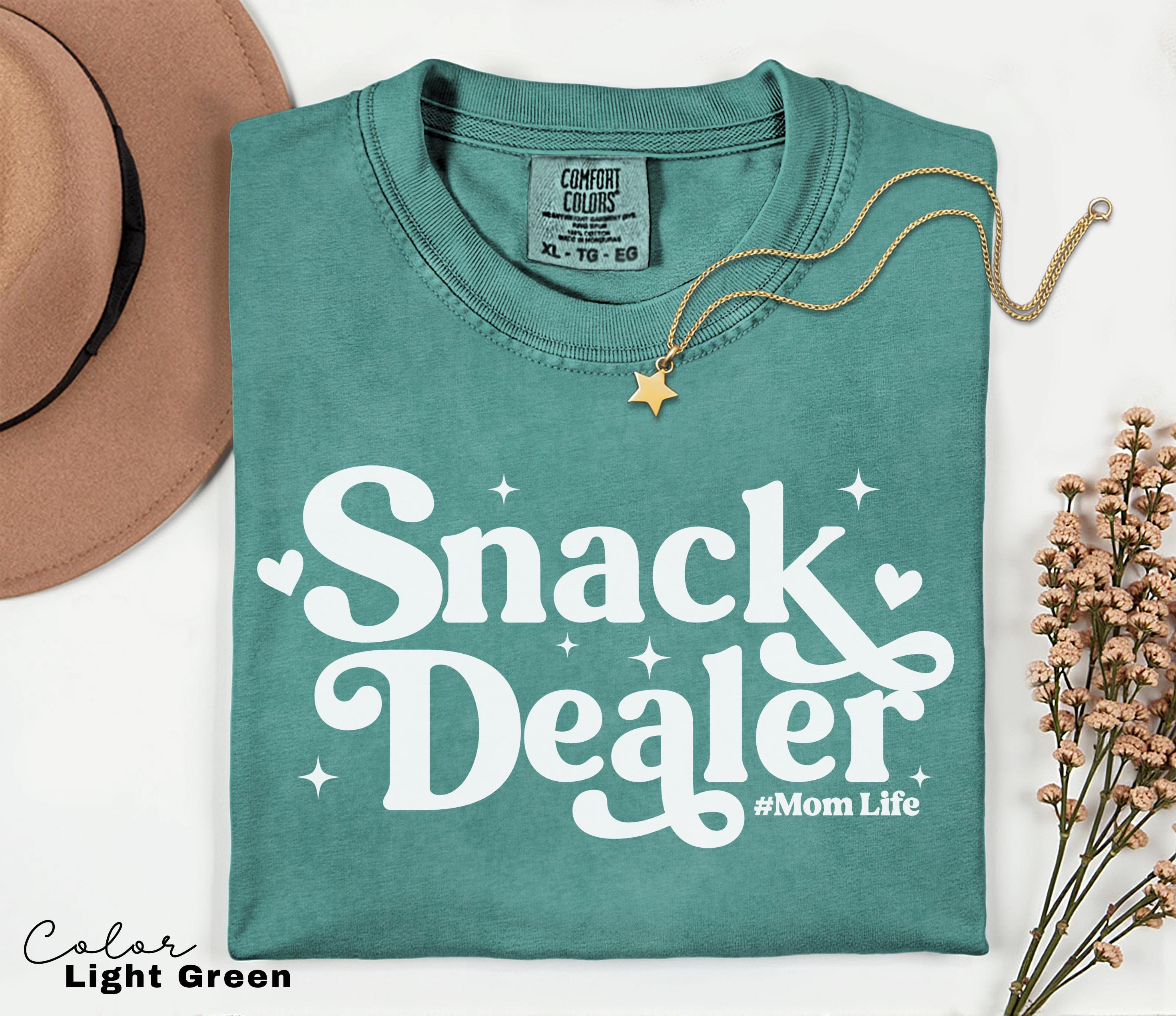 Snack Dealer Funny Mom Shirt, Trendy Mama T Shirt, Mom Life Tee, Oversized Graphic Mom T-shirt, Mom Life T Shirt, Cool Mom, Comfort Colors
