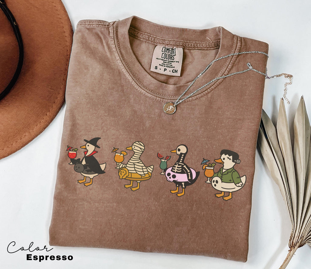Halloween Summer Shirt, Summerween Beach Shirt, Halloween Goose, Spooky Season, Comfort Colors Summer Shirt, Cute Summer Ween Shirt,