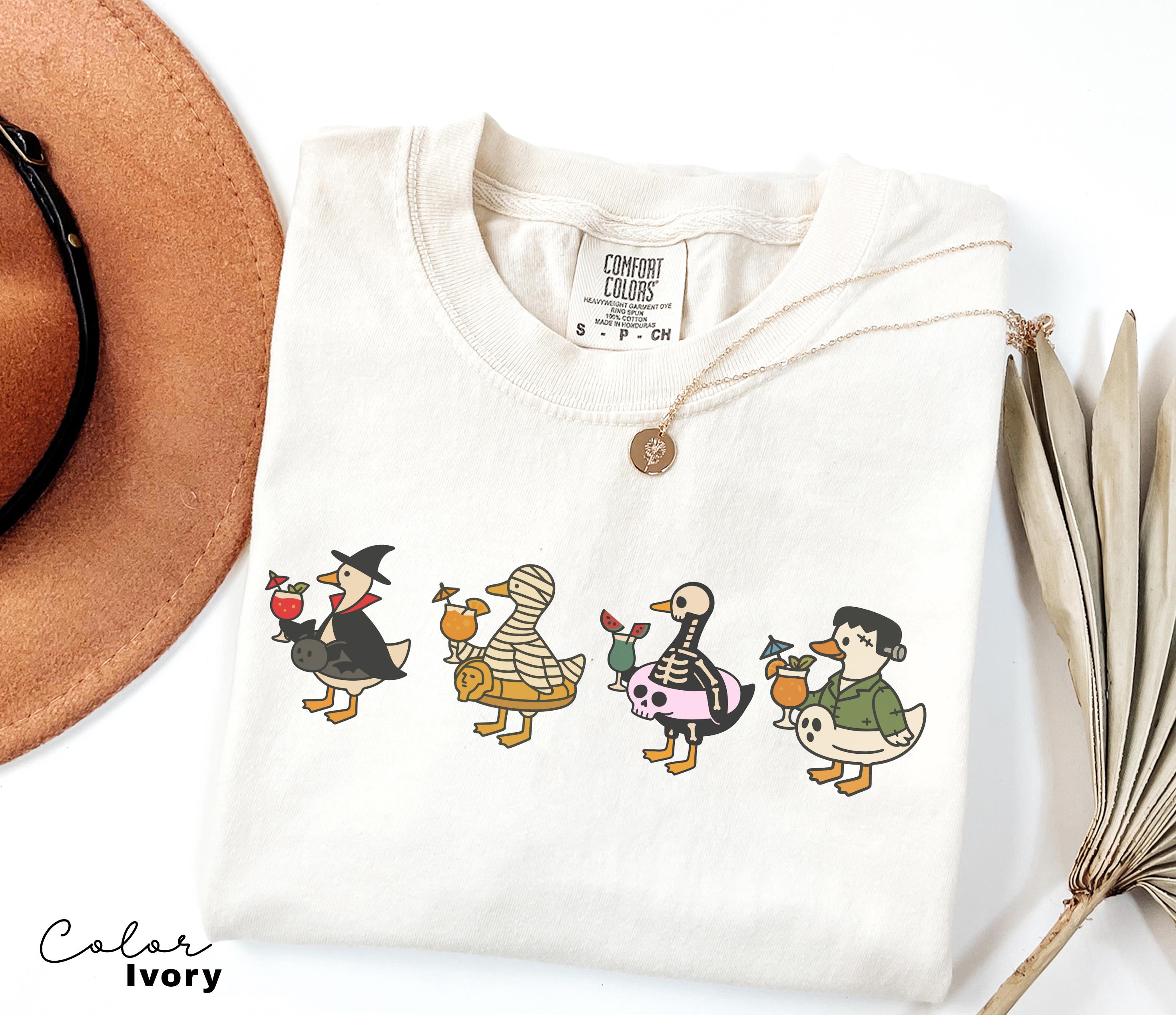 Halloween Summer Shirt, Summerween Beach Shirt, Halloween Goose, Spooky Season, Comfort Colors Summer Shirt, Cute Summer Ween Shirt,