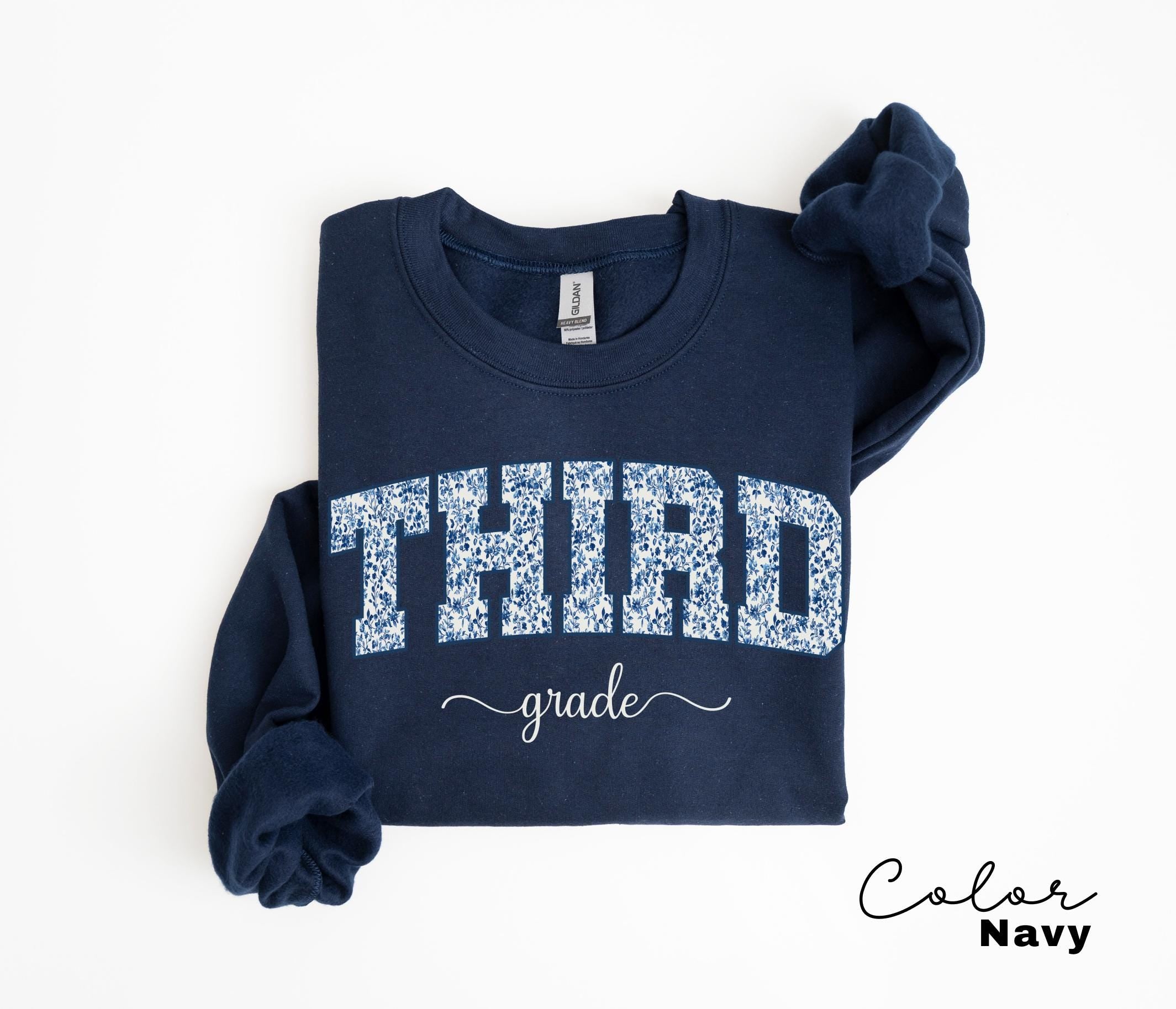 Third Grade Teacher Sweatshirt, Back to School 3rd Grade , Teacher Appreciation Gift, Cute Elementary School Crewneck, Crew Squad, Coquette