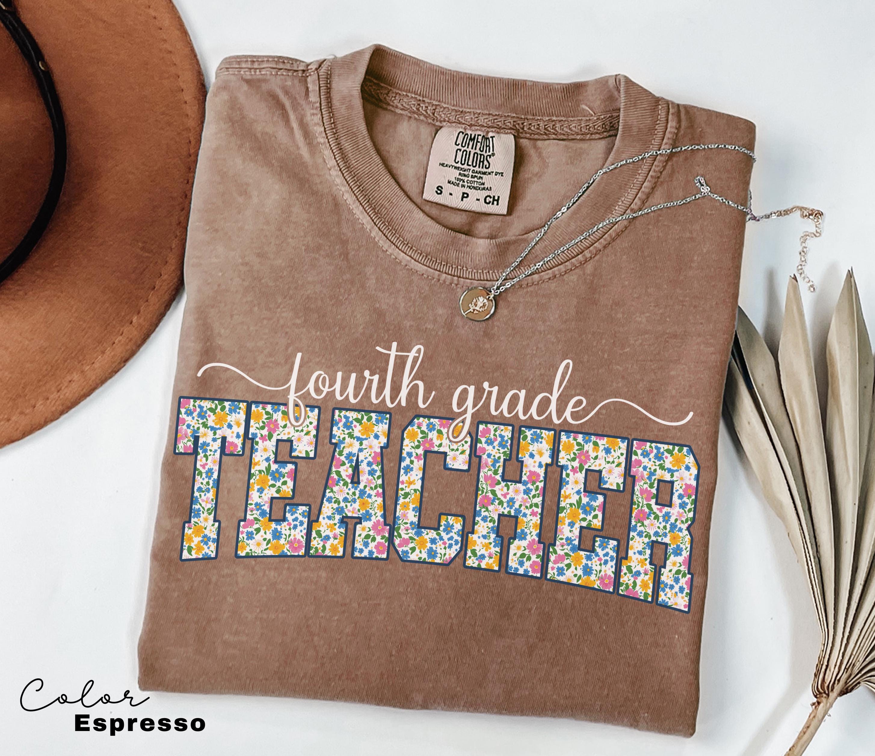 Comfort Colors Fourth Grade Teacher Shirt, Coquette 4th Grade TShirt, Fourth Grade Teacher Appreciation Gift, Elementary School Shirt