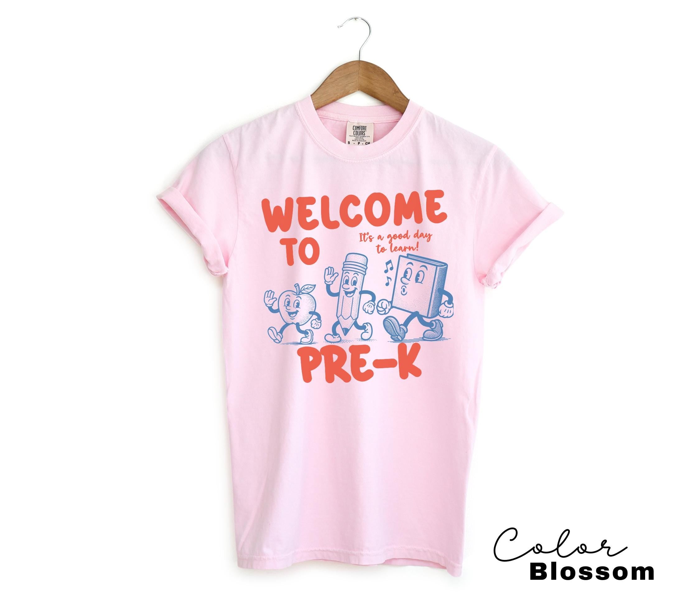 Comfort Colors Retro Pre-K Teacher Shirt, Welcome to Pre-K, Pre-K Teacher Group, Preschool Crew, PreK Its a Good Day to Learn, First Day