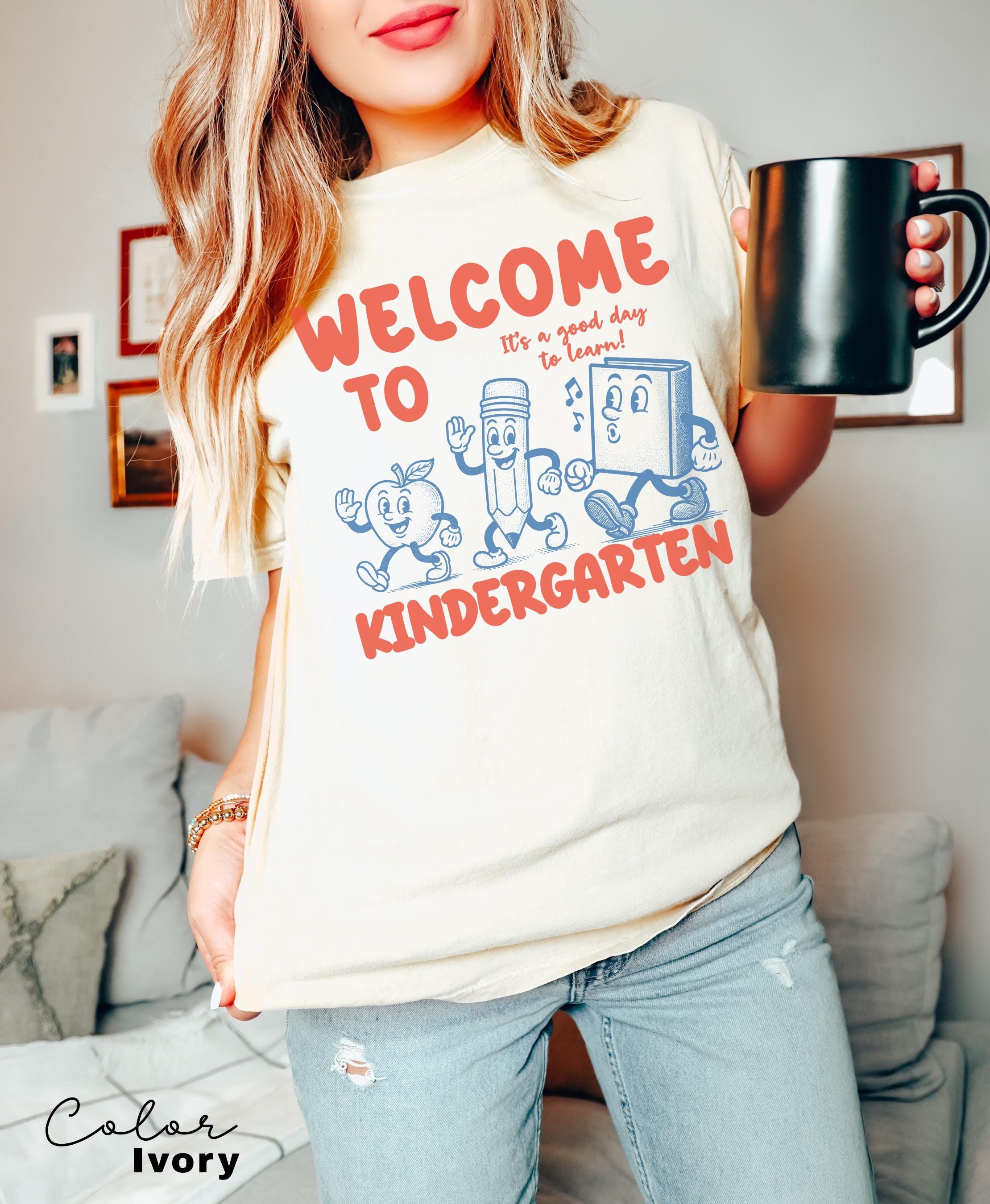 Comfort Colors Kindergarten Teacher Shirt, Kindergarten TShirt, Elementary School, Teaching Tee, First Day Of Kindergarten, Teacher Team,