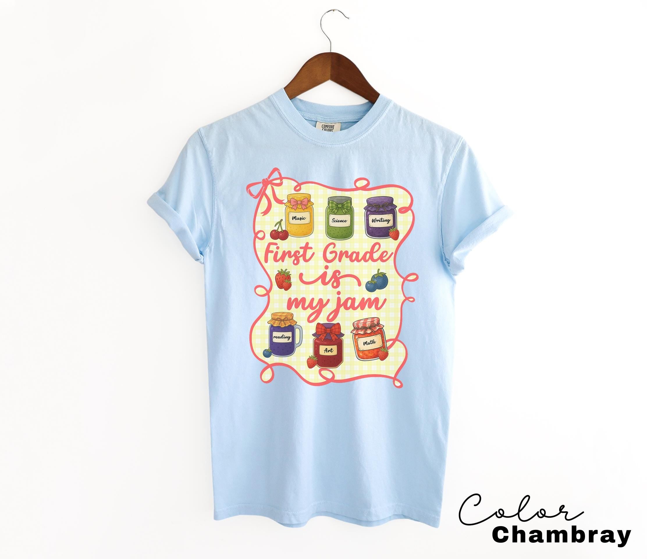 Comfort Colors First Grade Teacher Shirt, First Grade is My Jam, 1st Grade Teacher, First Grade Teacher Appreciation, 1st Grade Team, Group
