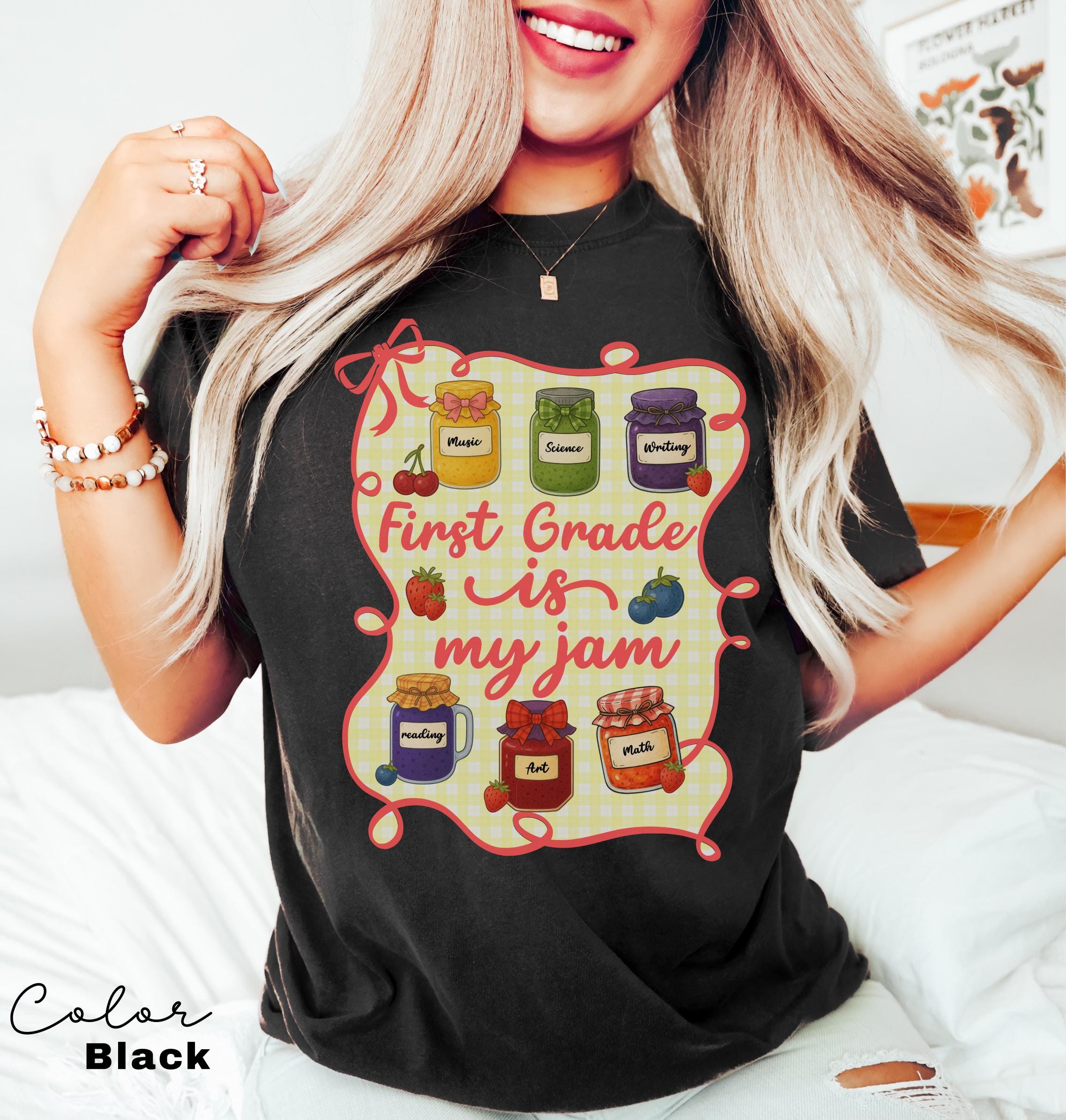 Comfort Colors First Grade Teacher Shirt, First Grade is My Jam, 1st Grade Teacher, First Grade Teacher Appreciation, 1st Grade Team, Group