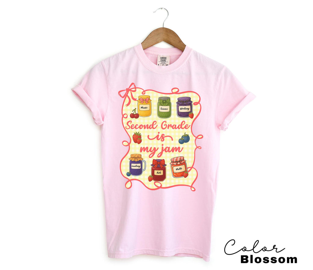 Comfort Colors Second Grade Teacher Shirt, Second Grade is My Jam, 2nd Grade Teacher, Second Grade Teacher Appreciation, 2nd Grade Team,
