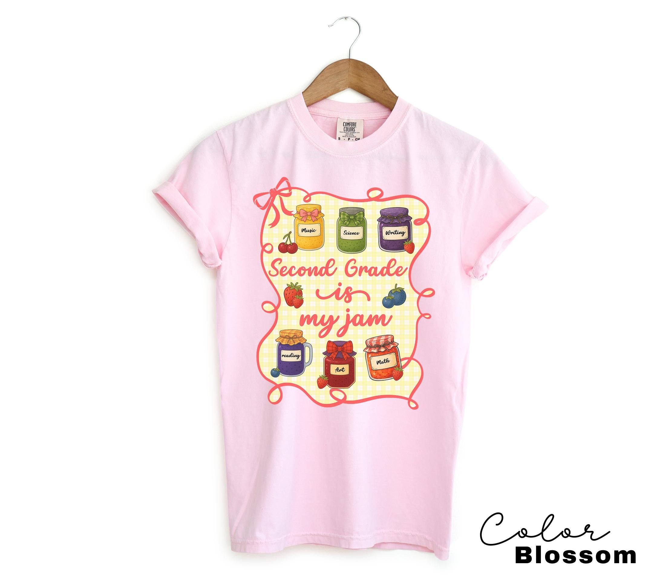 Comfort Colors Second Grade Teacher Shirt, Second Grade is My Jam, 2nd Grade Teacher, Second Grade Teacher Appreciation, 2nd Grade Team,