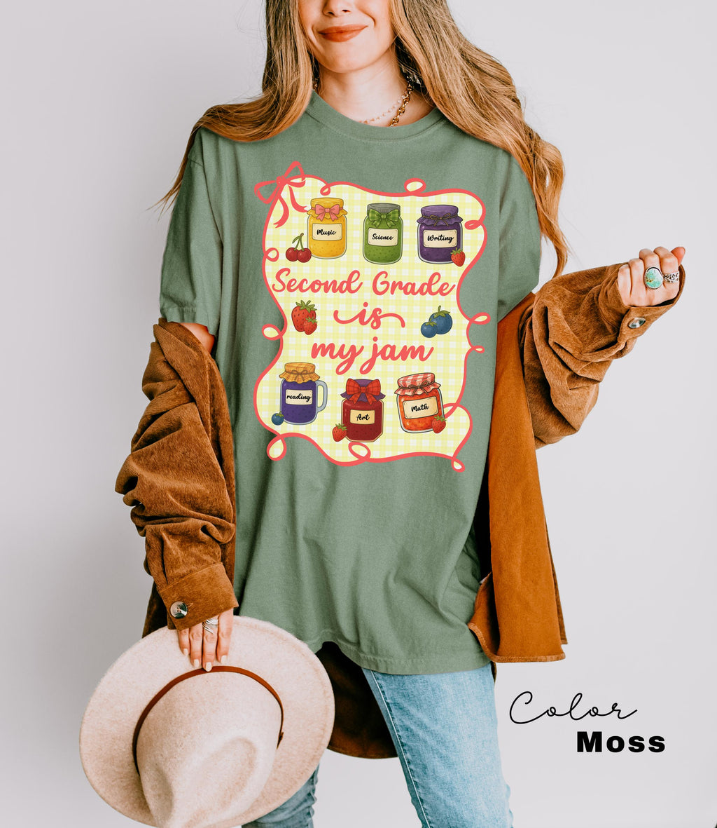Comfort Colors Second Grade Teacher Shirt, Second Grade is My Jam, 2nd Grade Teacher, Second Grade Teacher Appreciation, 2nd Grade Team,