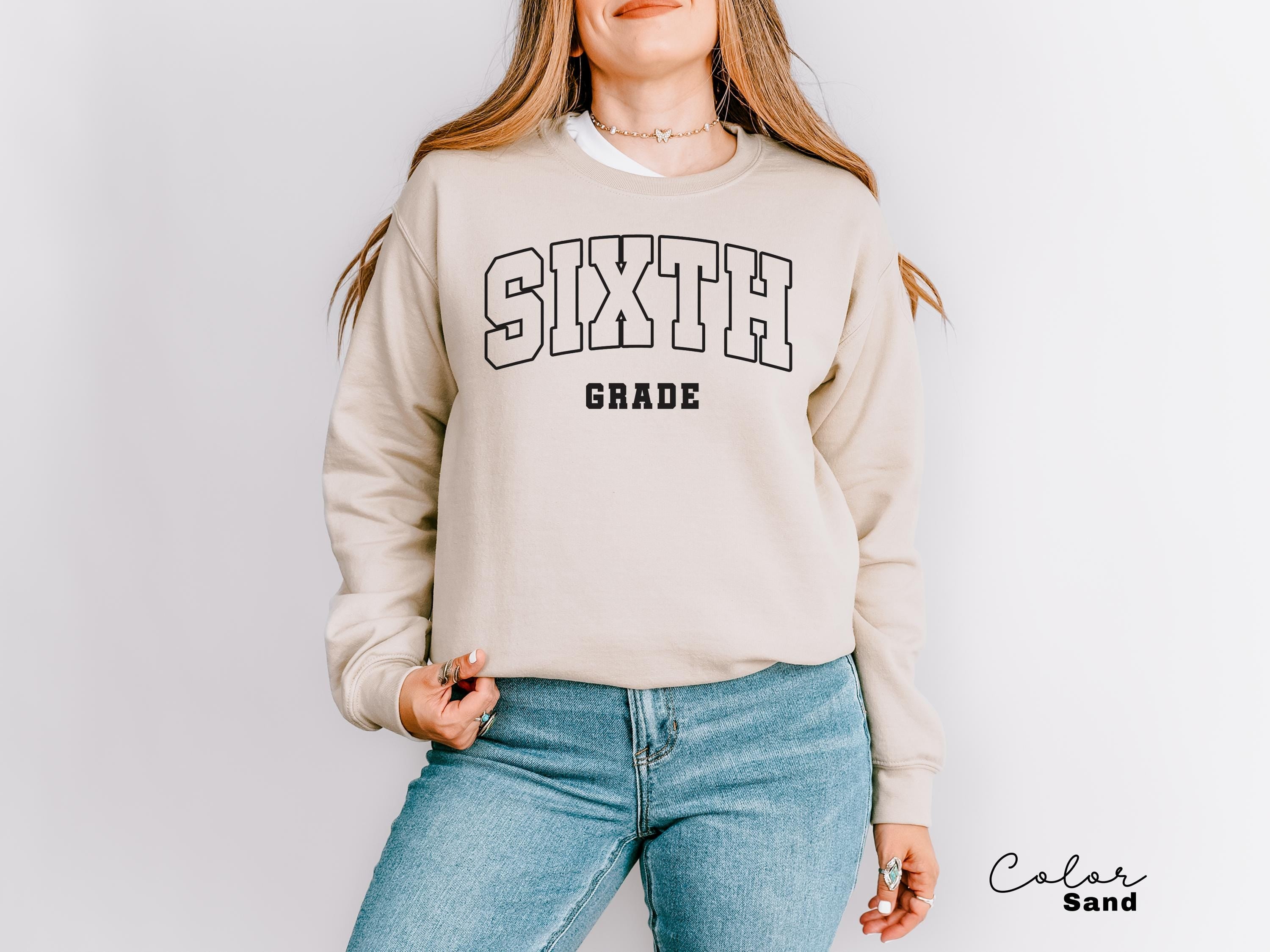 Sixth Grade Teacher Sweatshirt, First Day of School, 6th Grade Teacher Sweatshirt, Sixth Grade Team, Teacher Group Crew, Back to School