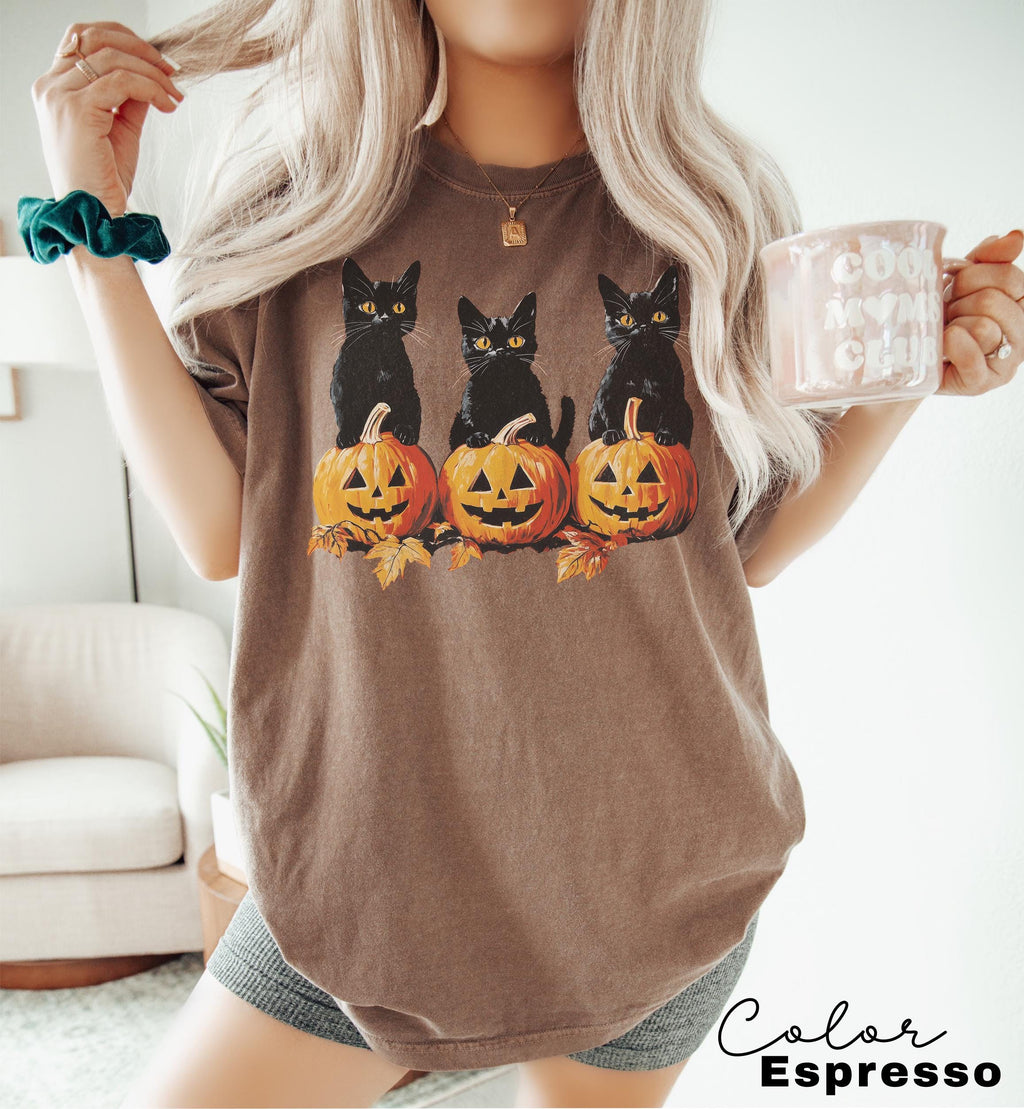Spooky Cat Halloween Shirt, Vintage 90s Halloween Cat Shirt, Retro Cat Shirt, Halloween Shirt, Black Cat Halloween Tee, Spooky Season Shirt