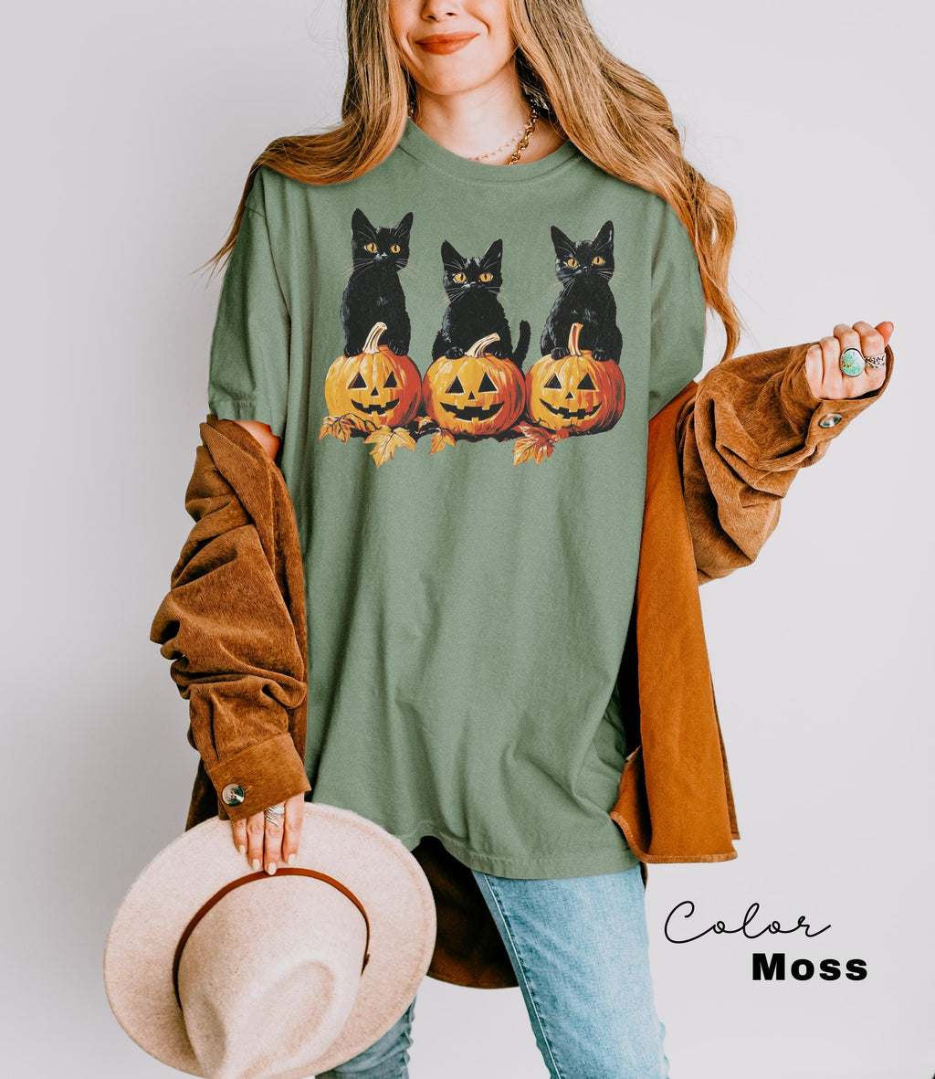 Spooky Cat Halloween Shirt, Vintage 90s Halloween Cat Shirt, Retro Cat Shirt, Halloween Shirt, Black Cat Halloween Tee, Spooky Season Shirt