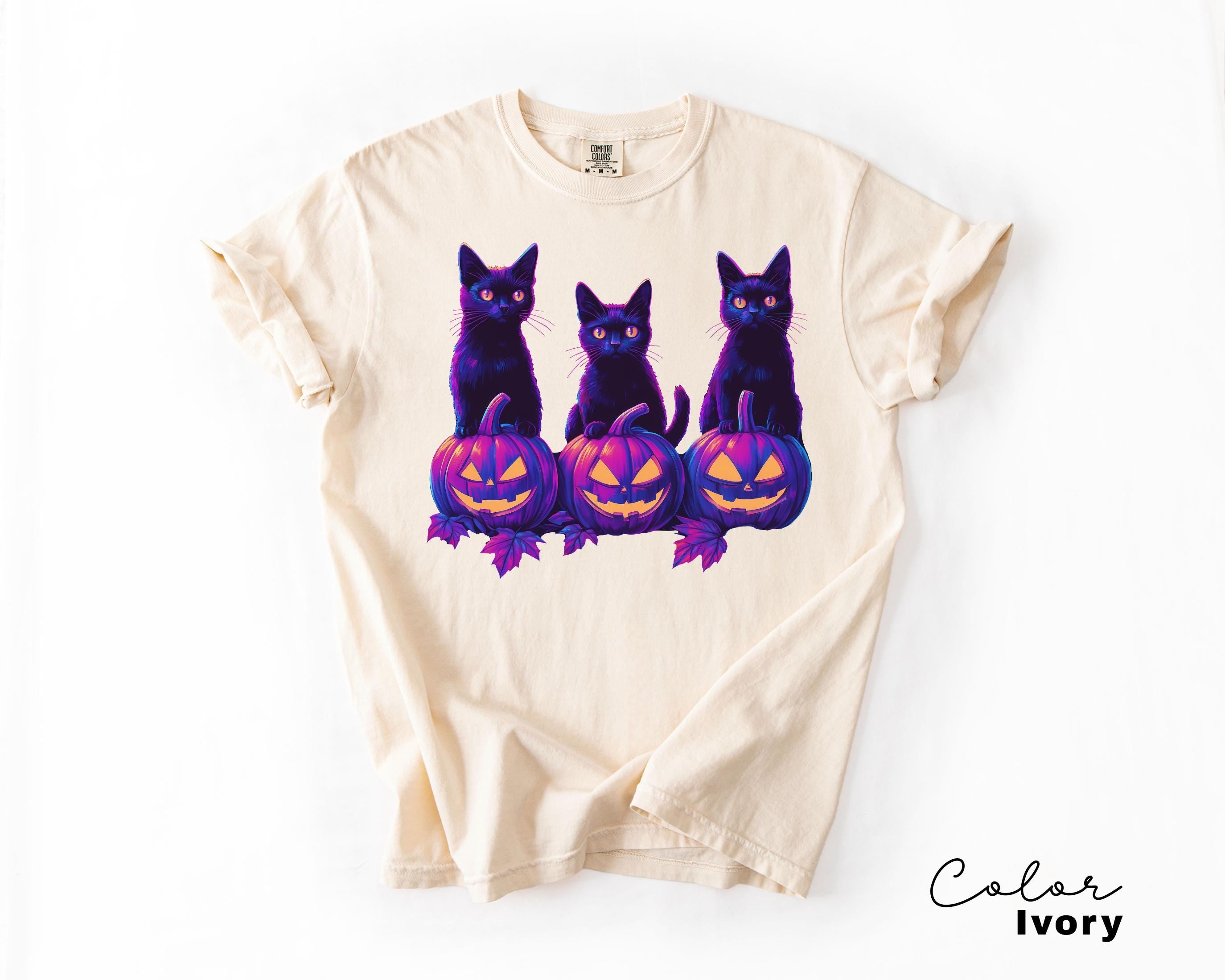 Spooky Cat Halloween Shirt, Vintage 90s Halloween Cat Shirt, Retro Cat Shirt, Halloween Shirt, Retro Halloween Tee, Spooky Season, Pumpkin
