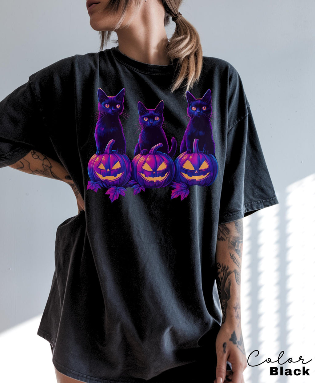 Spooky Cat Halloween Shirt, Vintage 90s Halloween Cat Shirt, Retro Cat Shirt, Halloween Shirt, Retro Halloween Tee, Spooky Season, Pumpkin