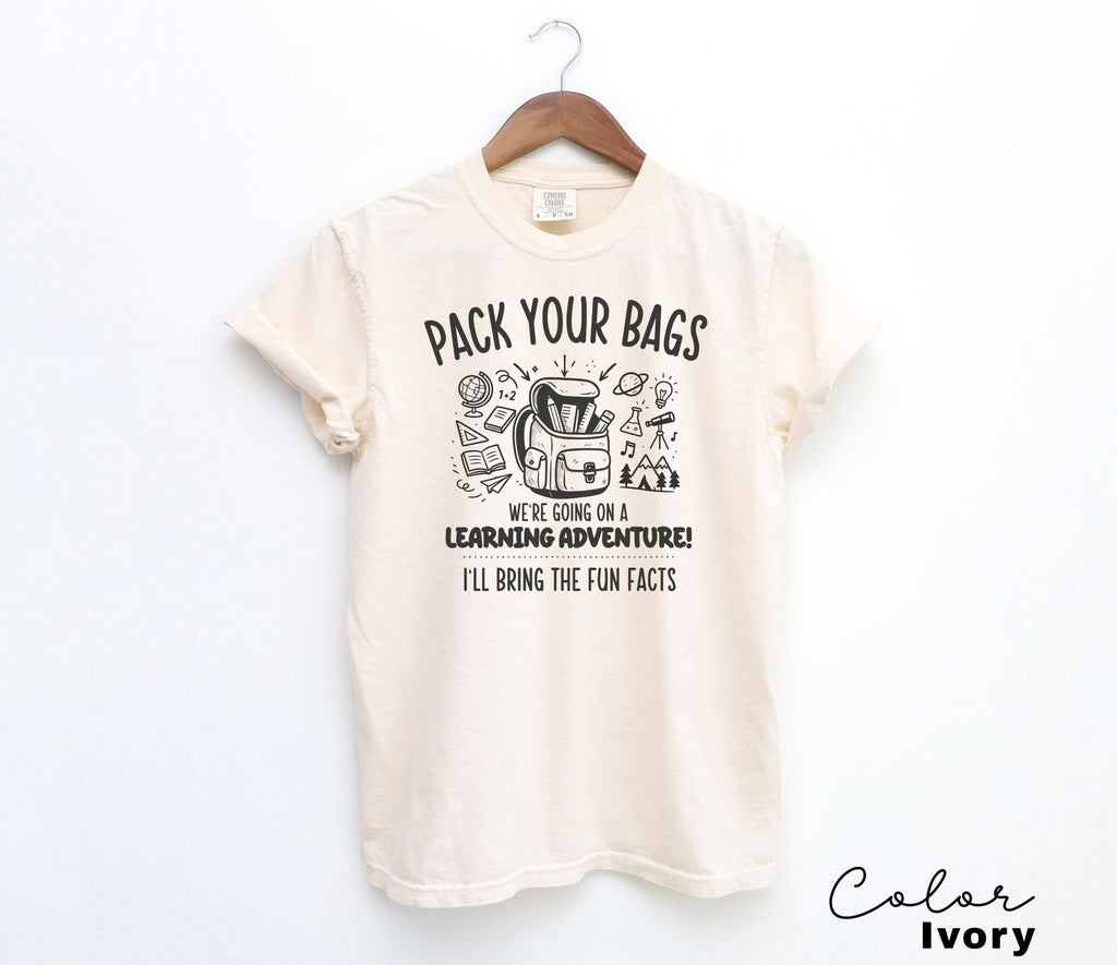 Funny Teacher Team Shirts, Back to School, Teacher Group T-shirts, First Day of School, Matching Staff, Most Likely, Pack Your Bags,