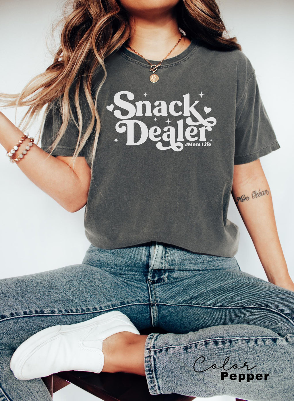 Snack Dealer Funny Mom Shirt, Trendy Mama T Shirt, Mom Life Tee, Oversized Graphic Mom T-shirt, Mom Life T Shirt, Cool Mom, Comfort Colors
