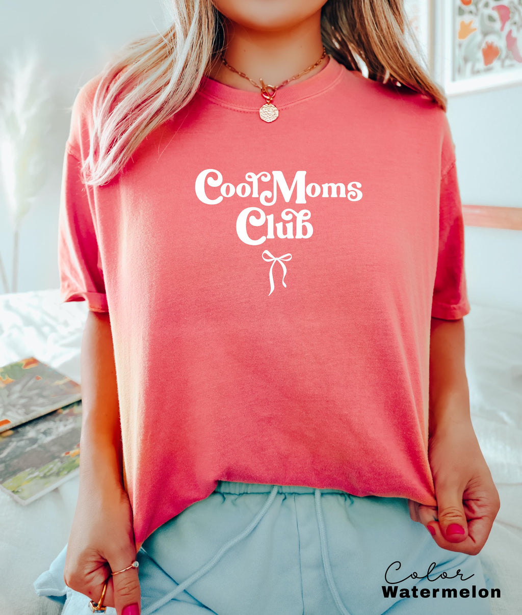 Cool Moms Club Comfort Colors Shirt, Funny Wife Shirt, Mom to be, Cool Mom Shirt, Gift for Him, Mothers Day Gift, Mother's Shirt, Mommy Tee
