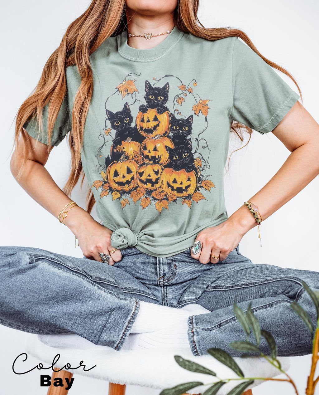 Spooky Cat Halloween Shirt, Vintage 90s Halloween Cat Shirt, Retro Cat Shirt, Halloween Shirt, Black Cat Halloween Tee, Spooky Season Shirt