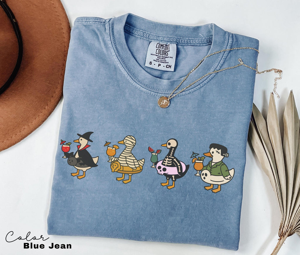 Halloween Summer Shirt, Summerween Beach Shirt, Halloween Goose, Spooky Season, Comfort Colors Summer Shirt, Cute Summer Ween Shirt,