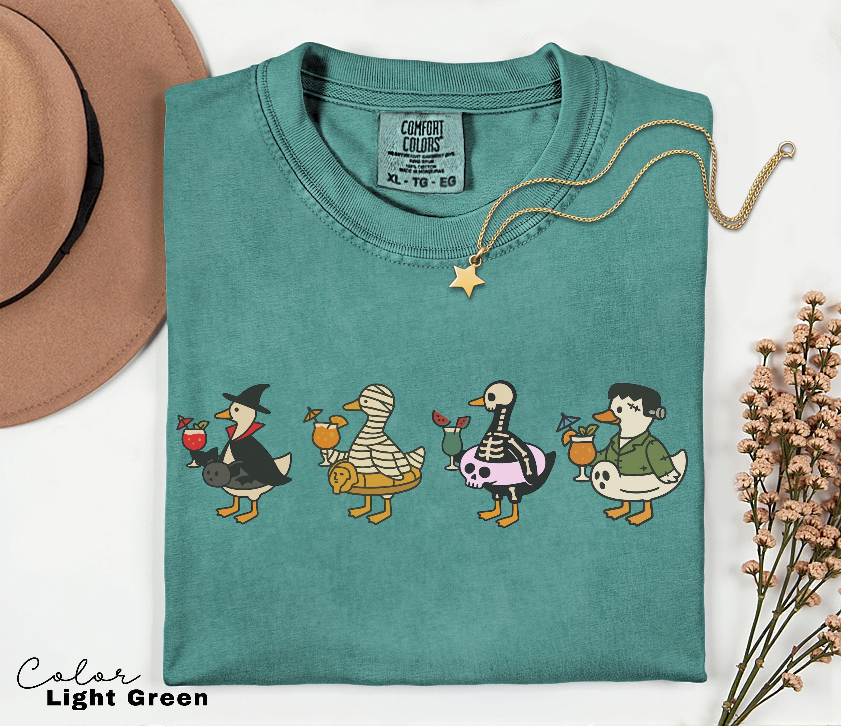 Halloween Summer Shirt, Summerween Beach Shirt, Halloween Goose, Spooky Season, Comfort Colors Summer Shirt, Cute Summer Ween Shirt,