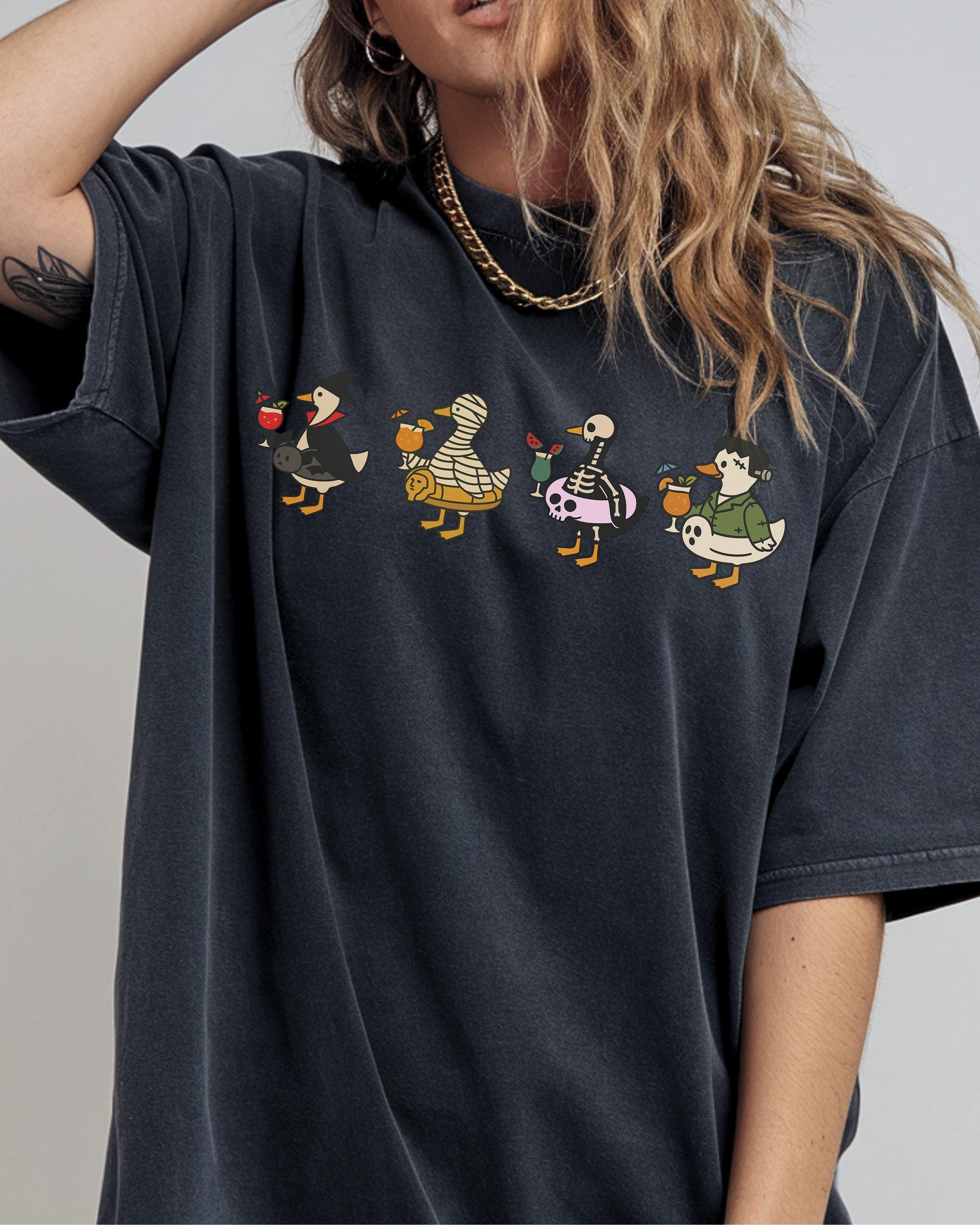 Halloween Summer Shirt, Summerween Beach Shirt, Halloween Goose, Spooky Season, Comfort Colors Summer Shirt, Cute Summer Ween Shirt,