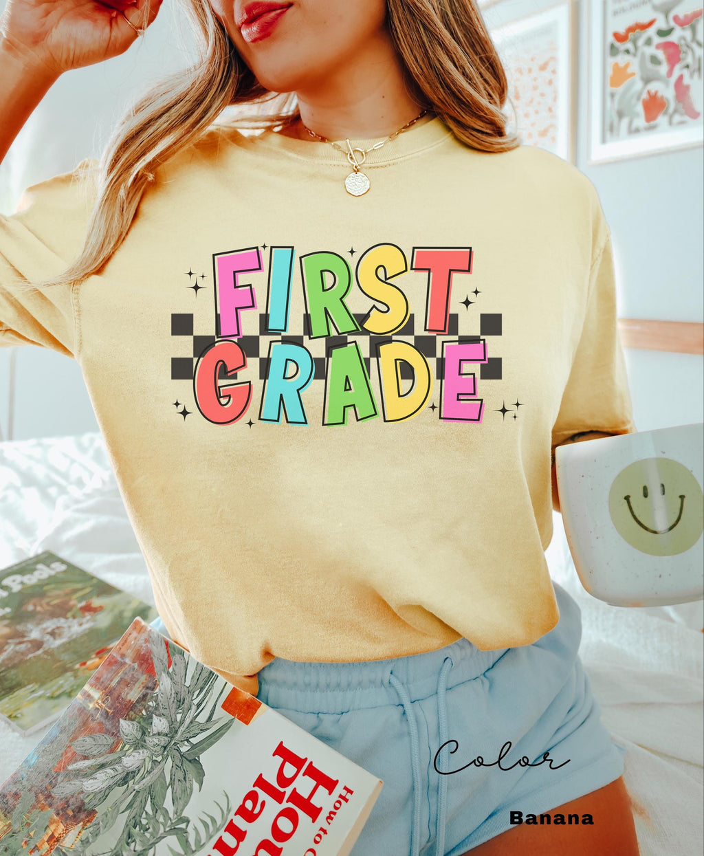 Comfort Colors First Grade Teacher Shirt, Retro Teacher Shirt, First Grade Teacher Team, 1st Grade Teacher Shirt, First Grade Crew Squad