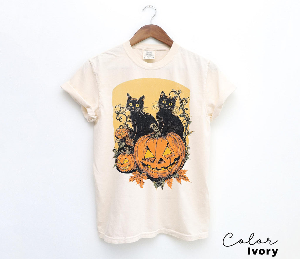 Spooky Cat Halloween Shirt, Vintage 90s Halloween Cat Shirt, Retro Cat Shirt, Halloween Shirt, Black Cat Halloween Tee, Spooky Season Shirt